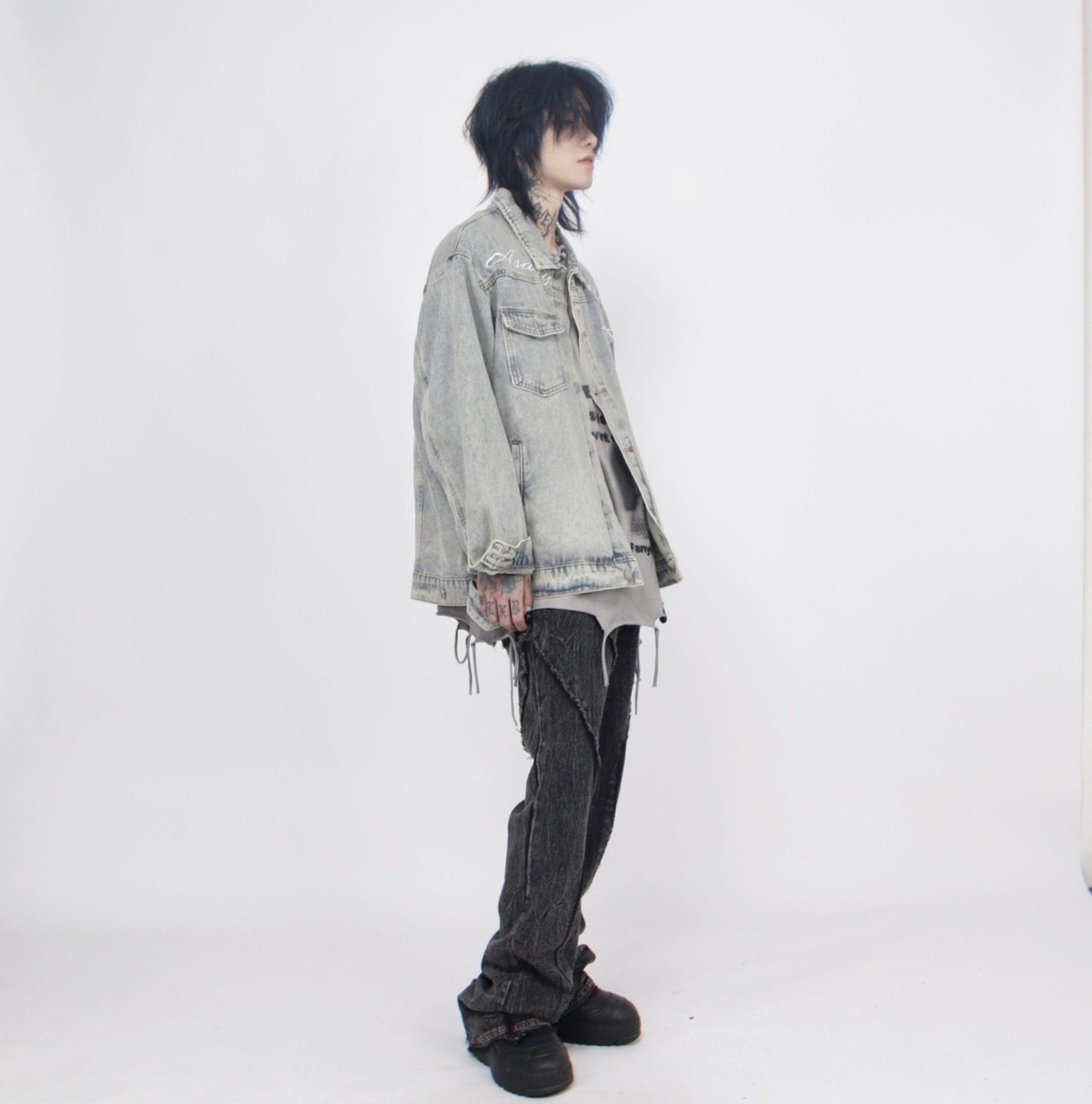 Oversize Embroidery Denim Jacket