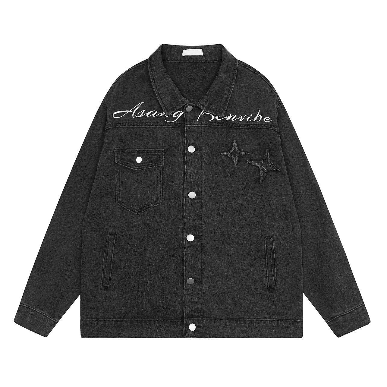 Oversize Embroidery Denim Jacket