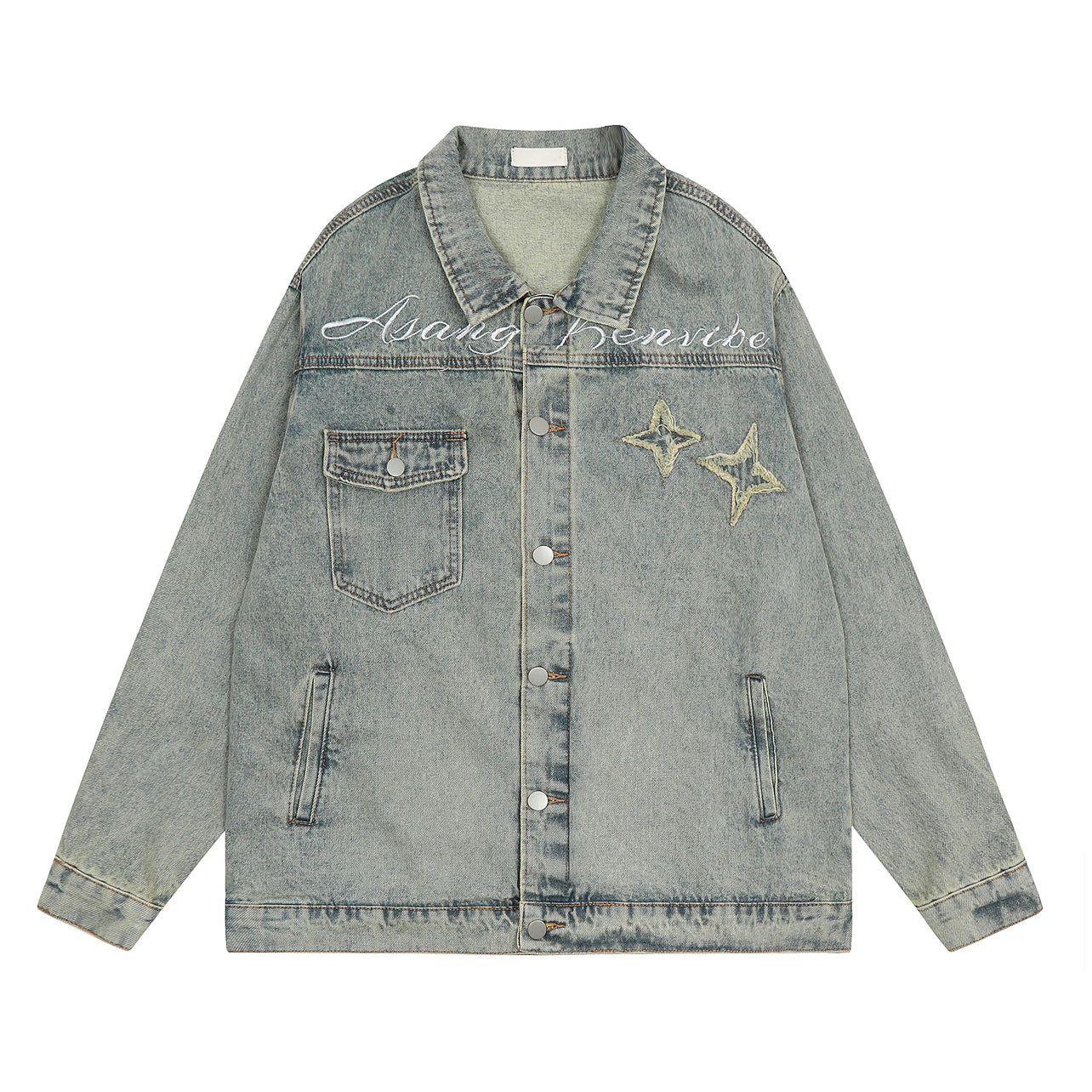 Oversize Embroidery Denim Jacket