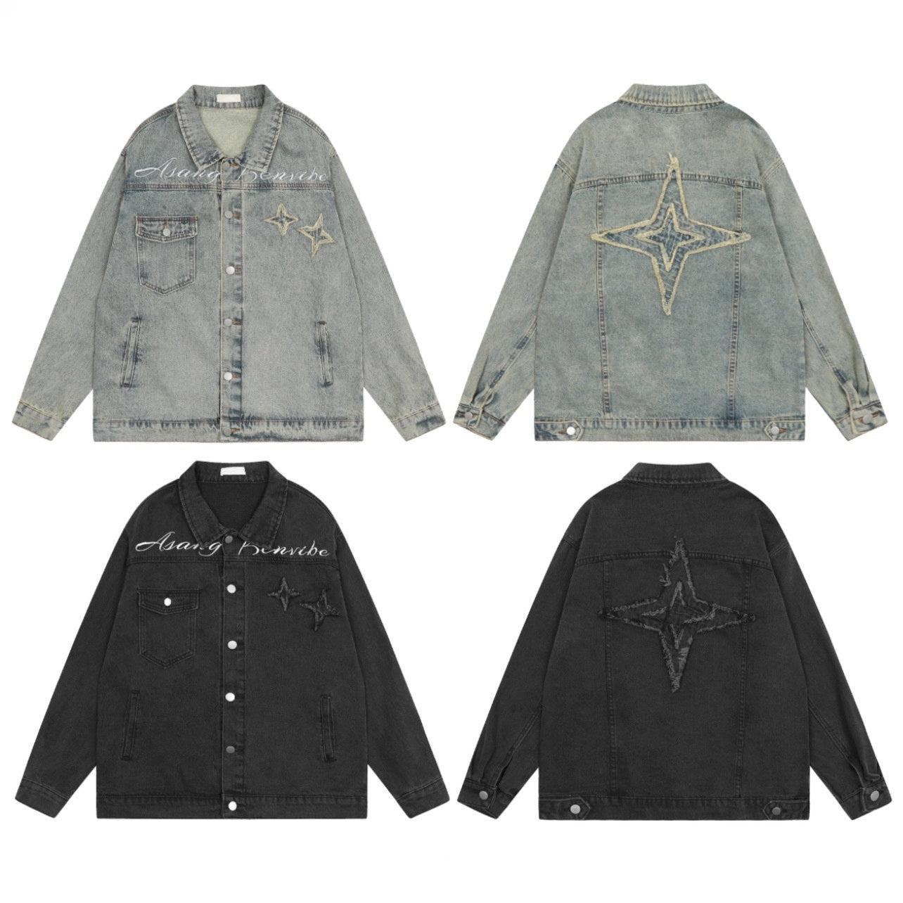 Oversize Embroidery Denim Jacket