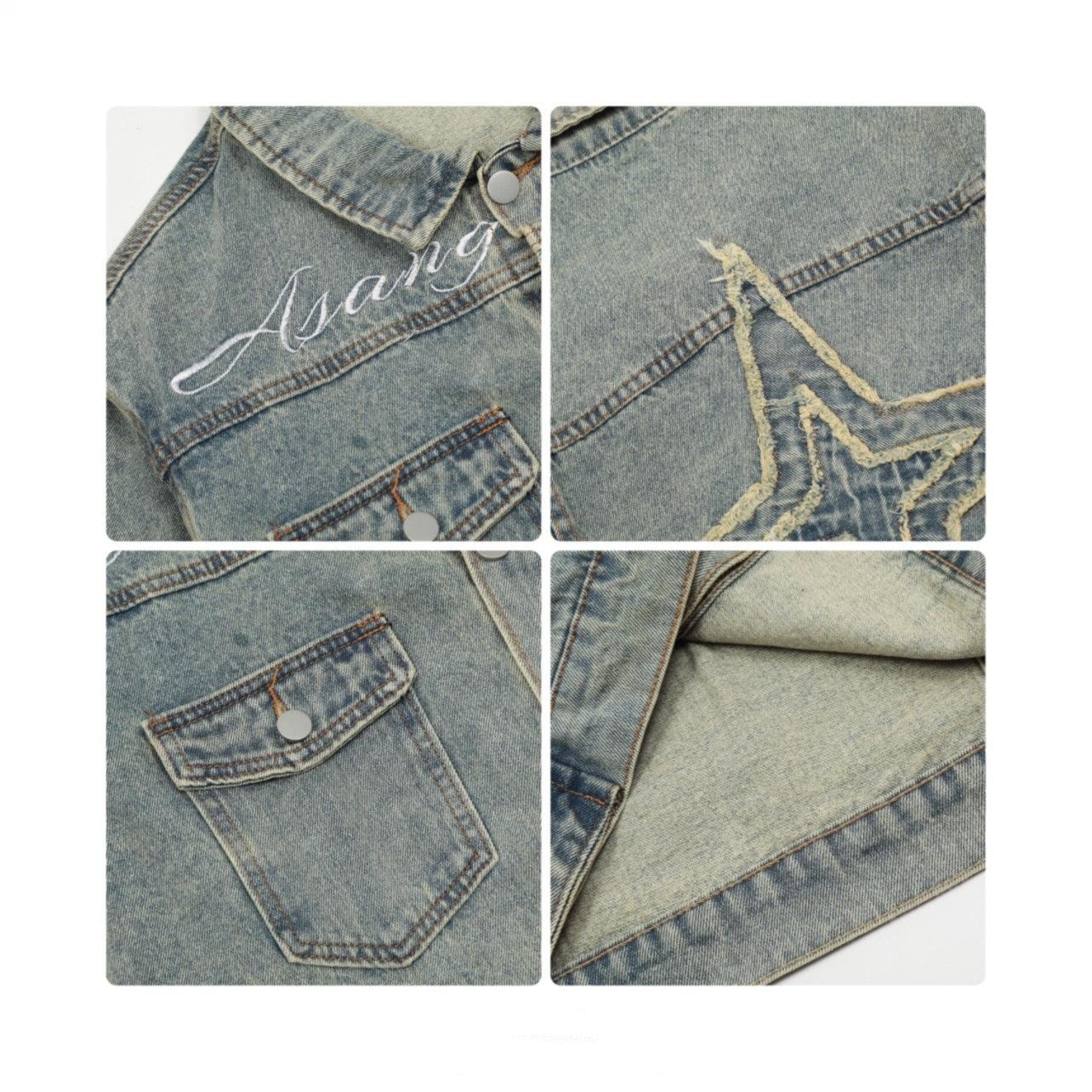 Oversize Embroidery Denim Jacket
