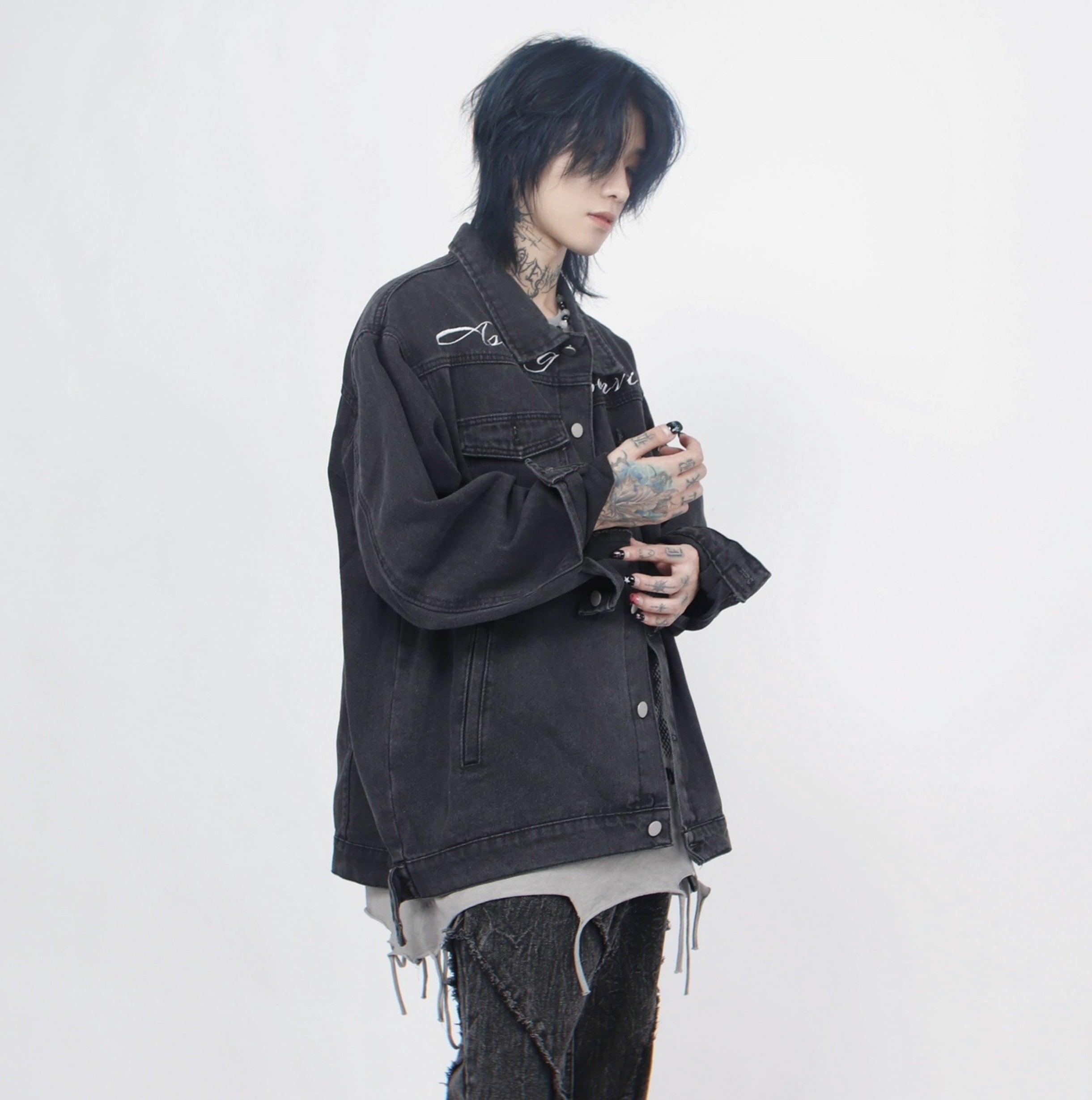 Oversize Embroidery Denim Jacket