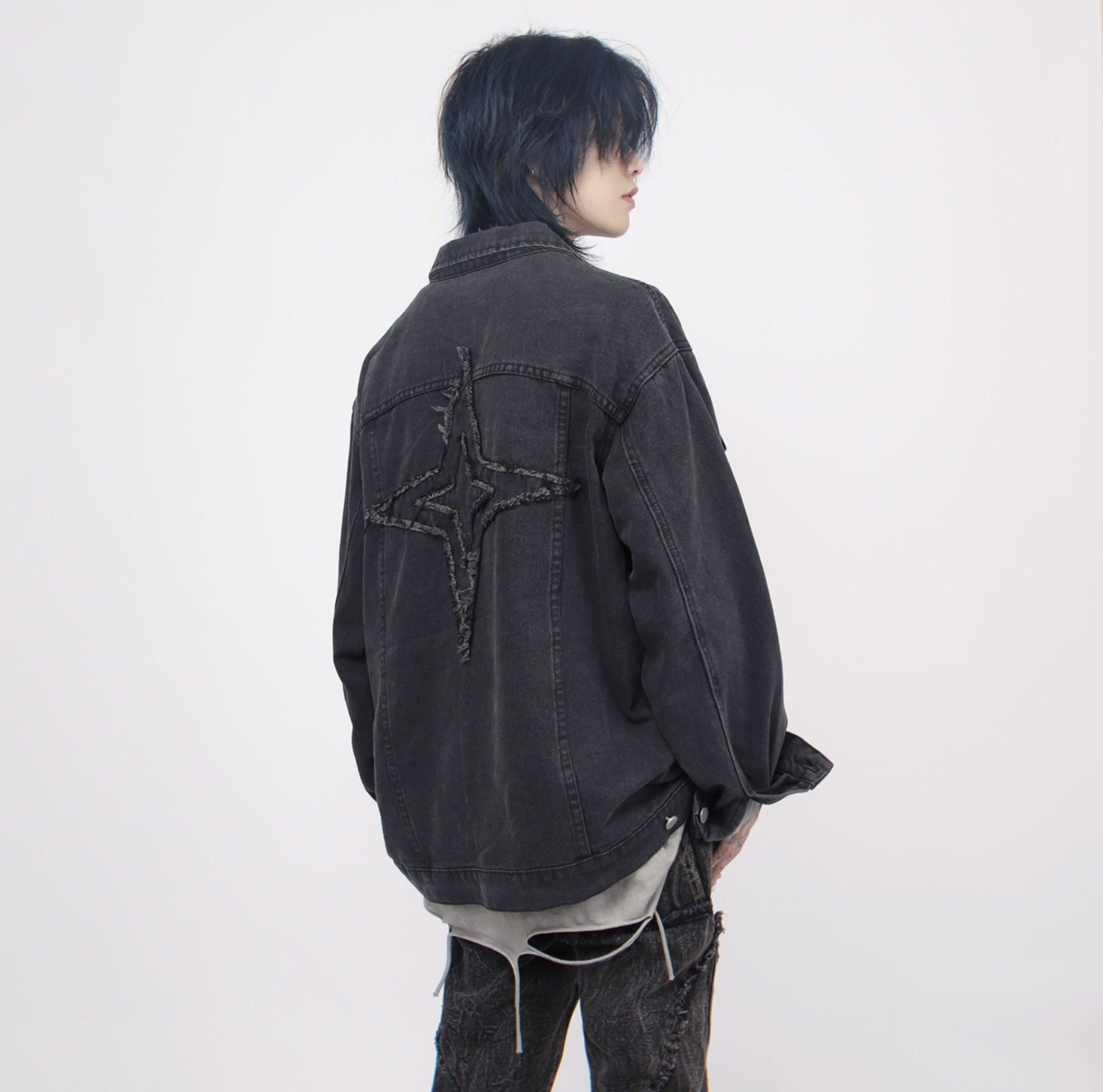 Oversize Embroidery Denim Jacket