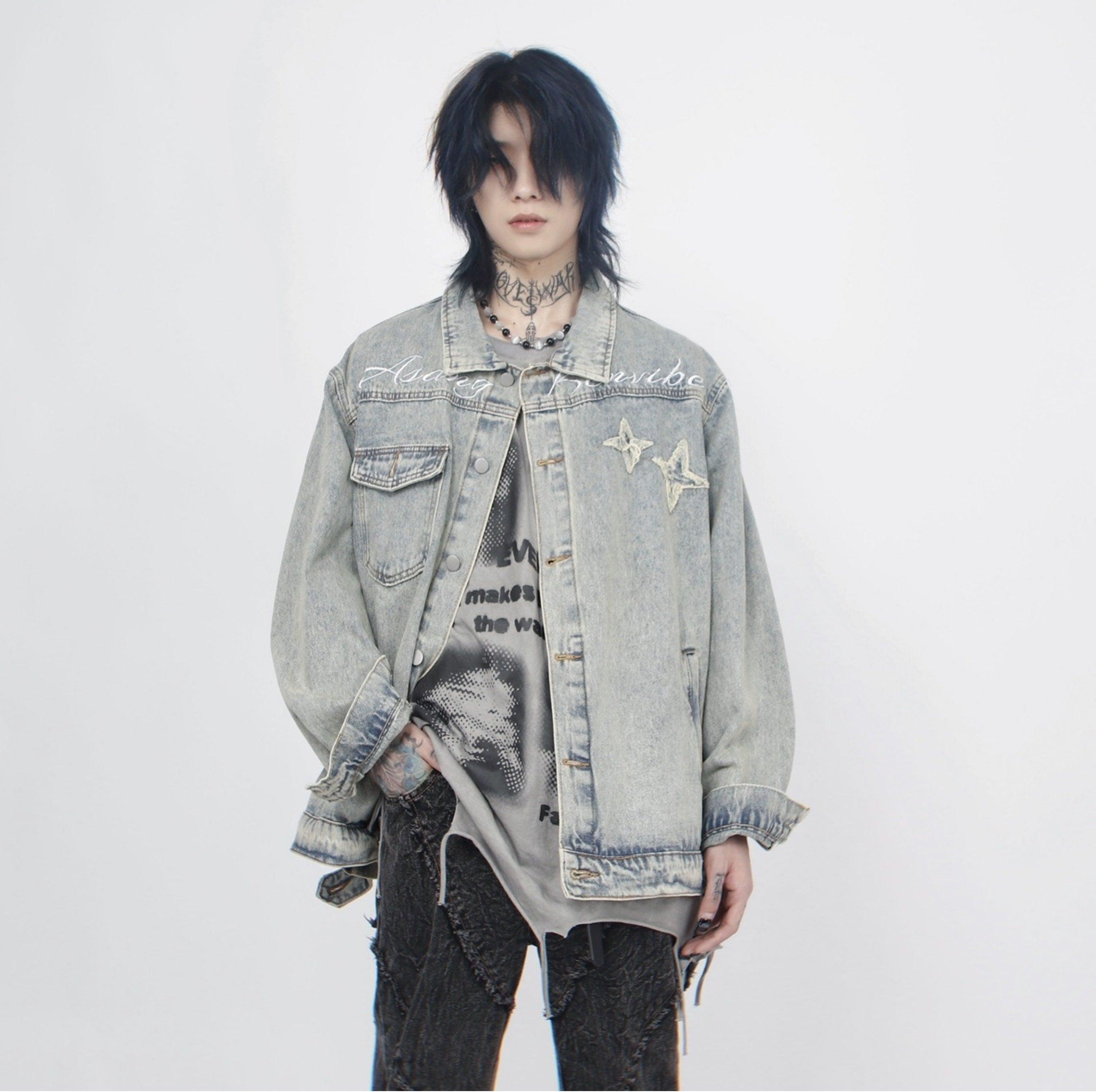 Oversize Embroidery Denim Jacket