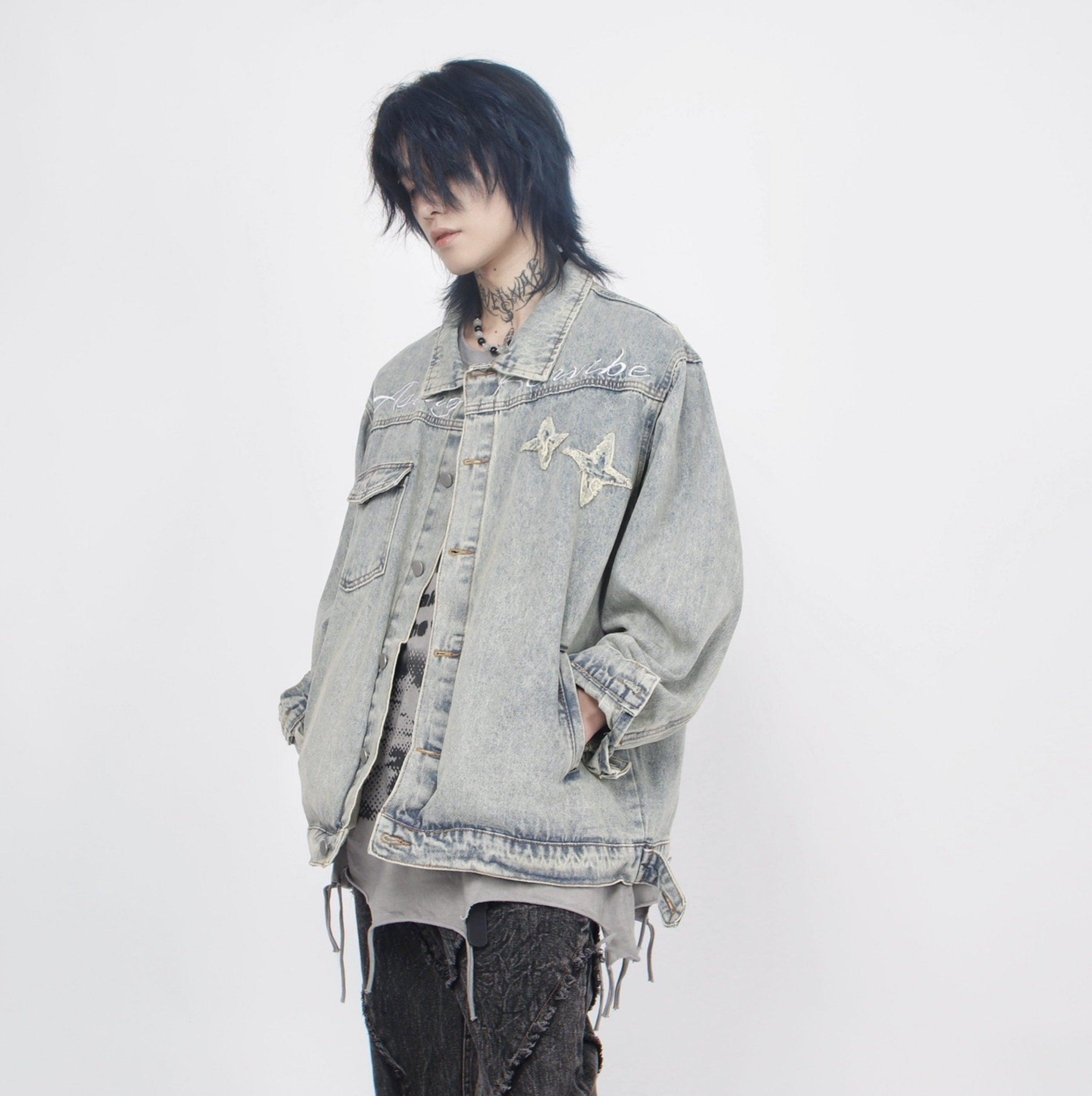 Oversize Embroidery Denim Jacket