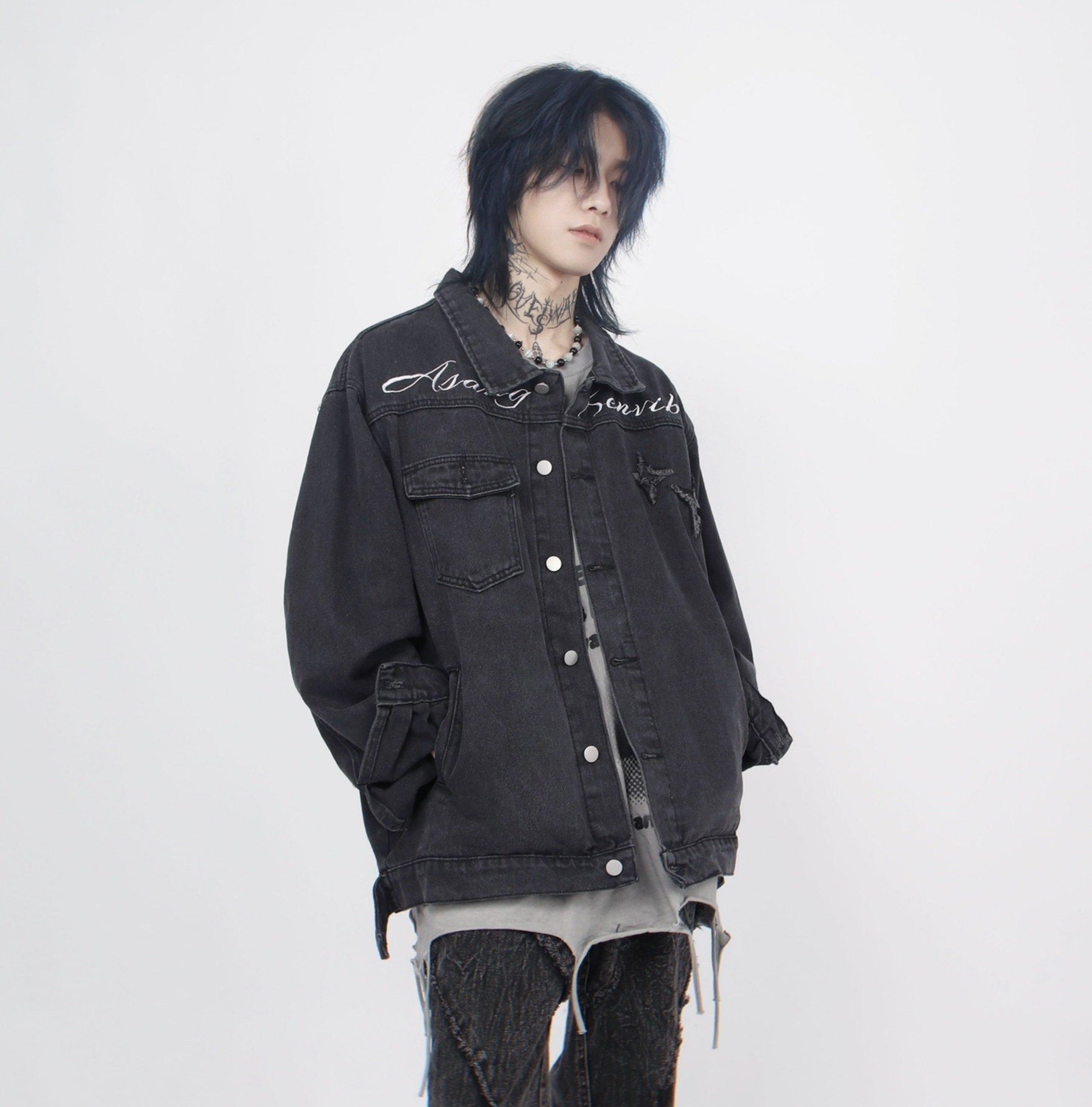 Oversize Embroidery Denim Jacket