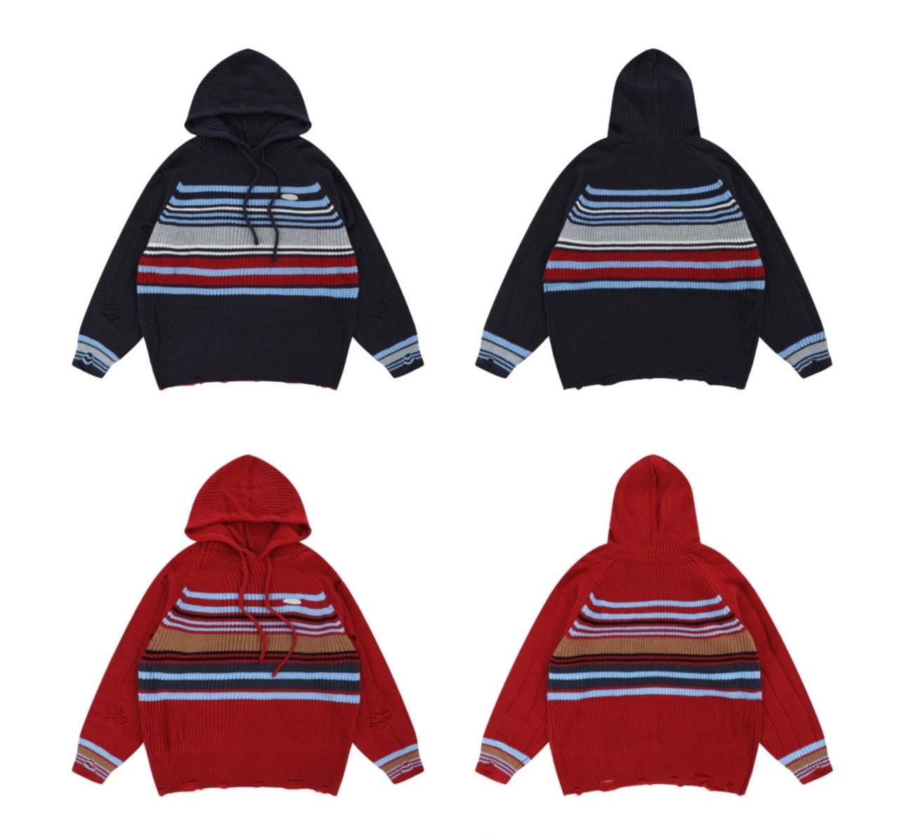 Oversize Hooded Knit Sweater