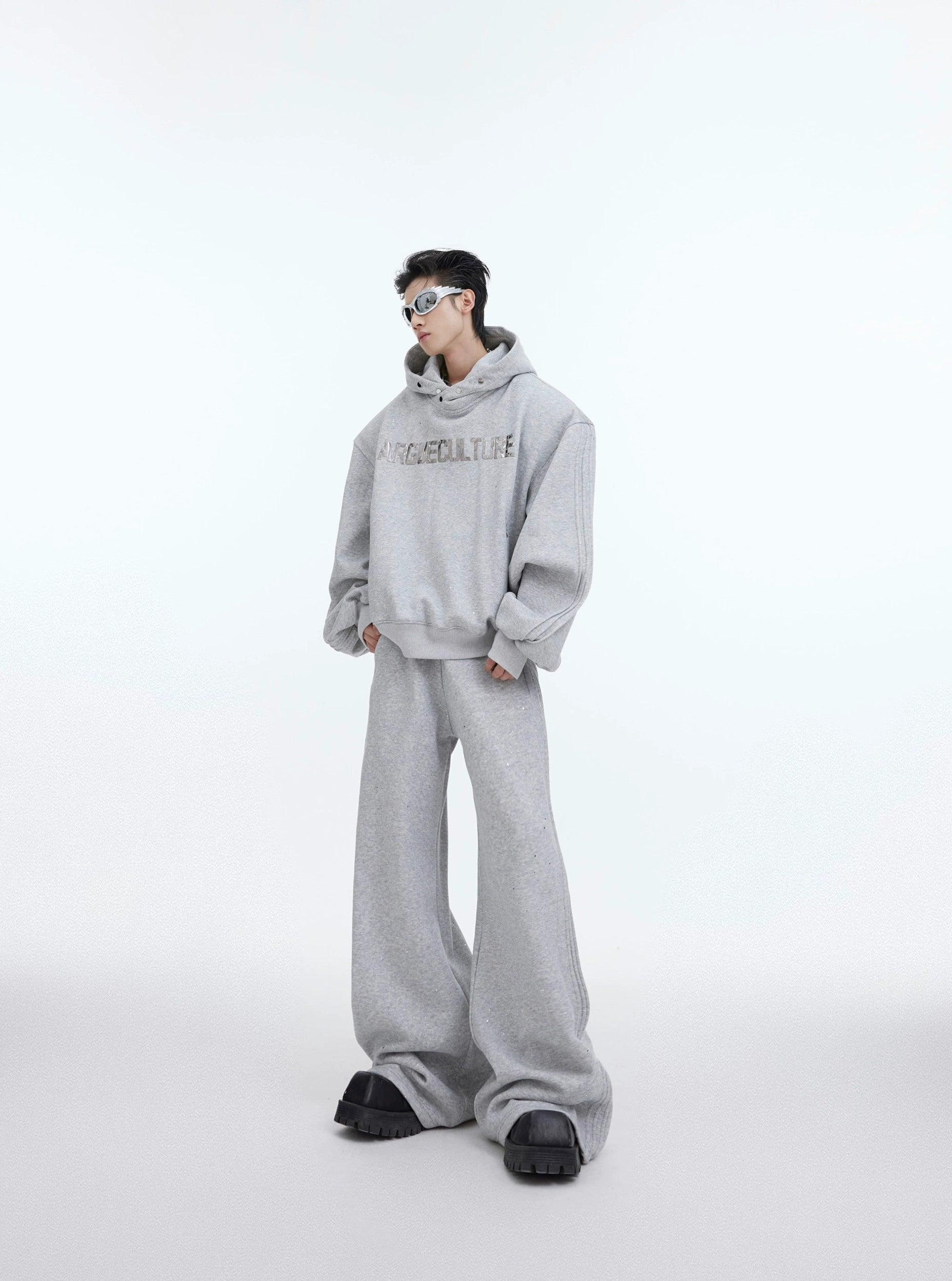 Oversize Hoodie & Wide-leg Sweatpants Setup