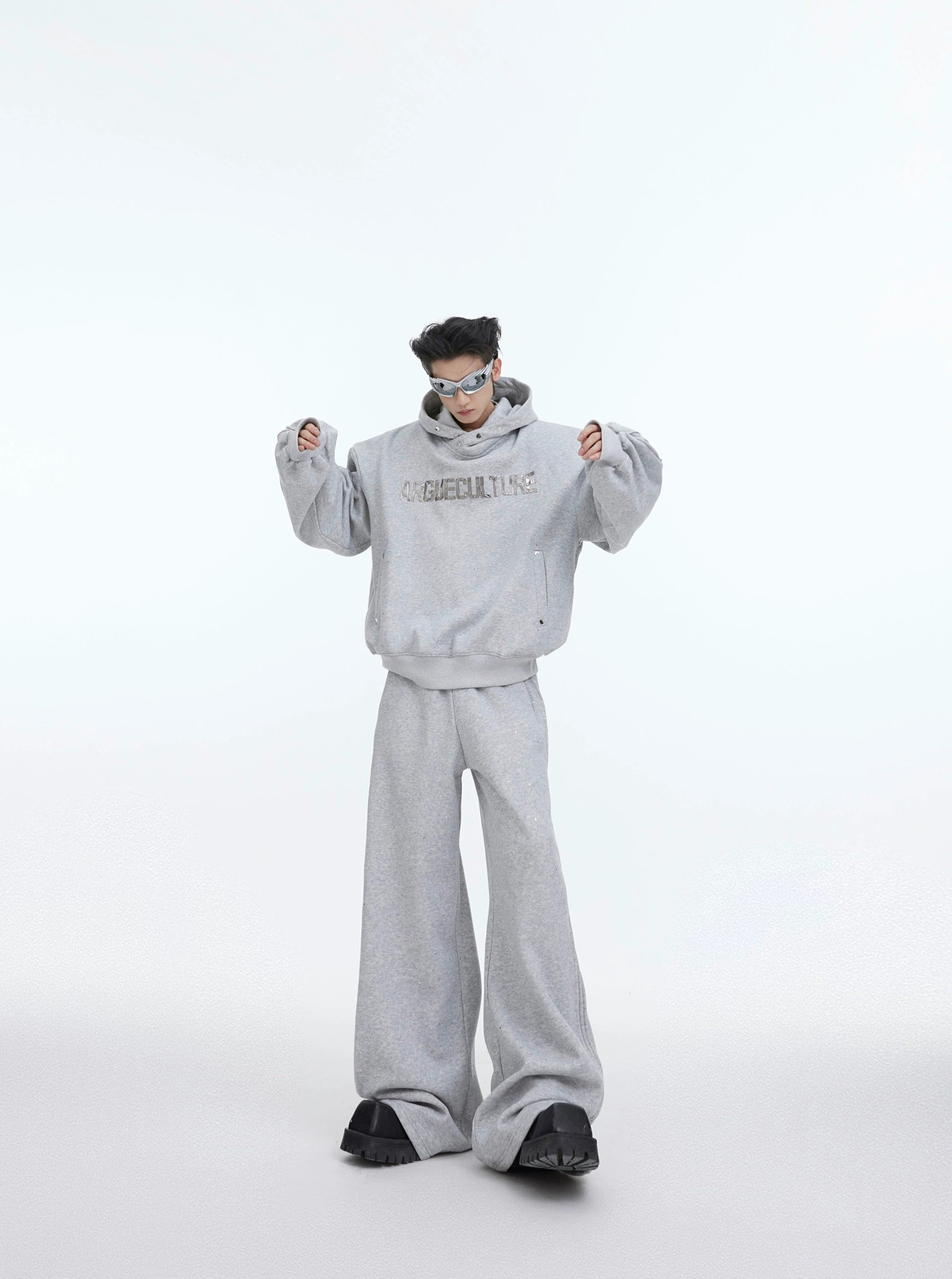 Oversize Hoodie & Wide-leg Sweatpants Setup