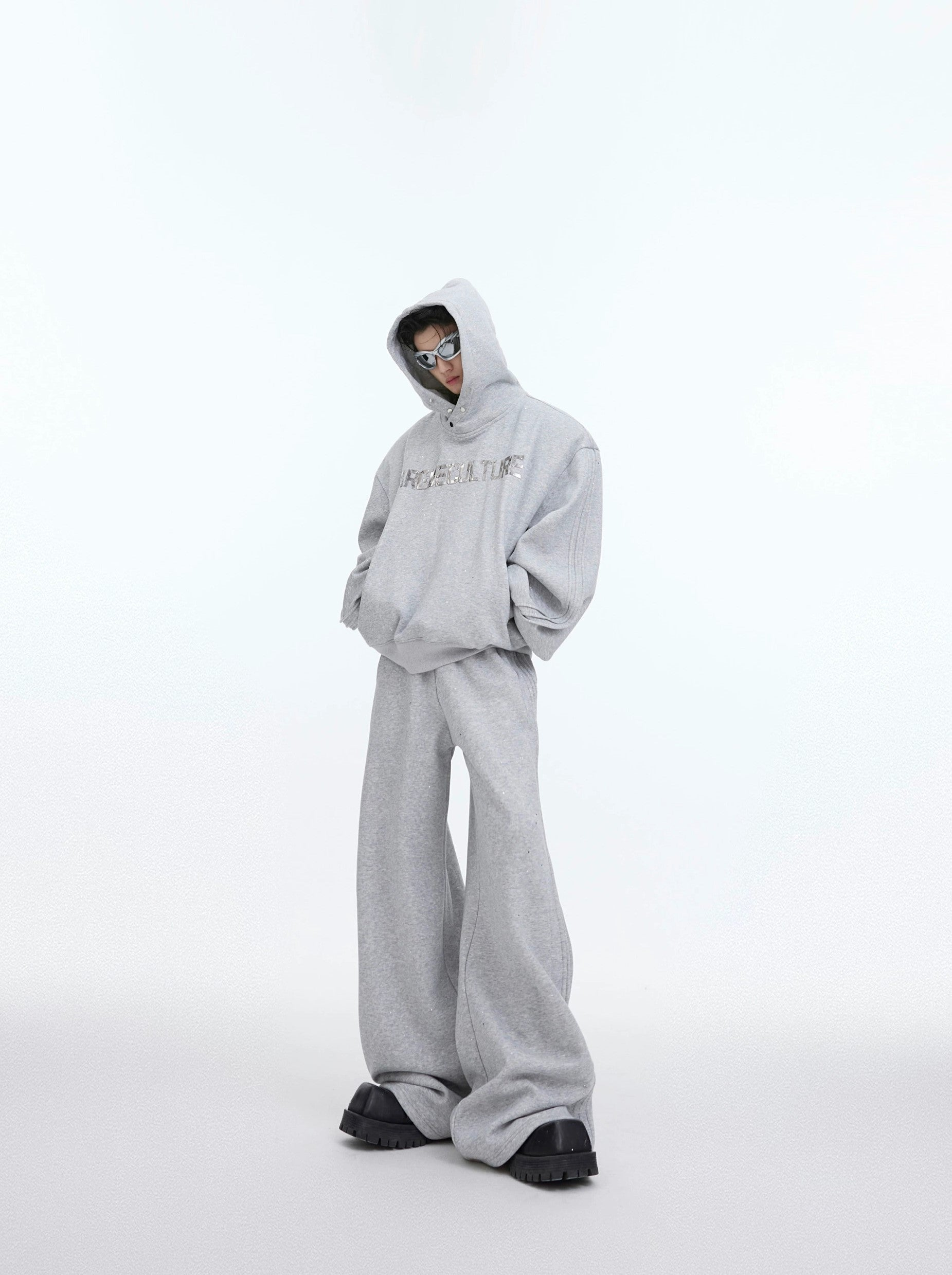 Oversize Hoodie & Wide-leg Sweatpants Setup