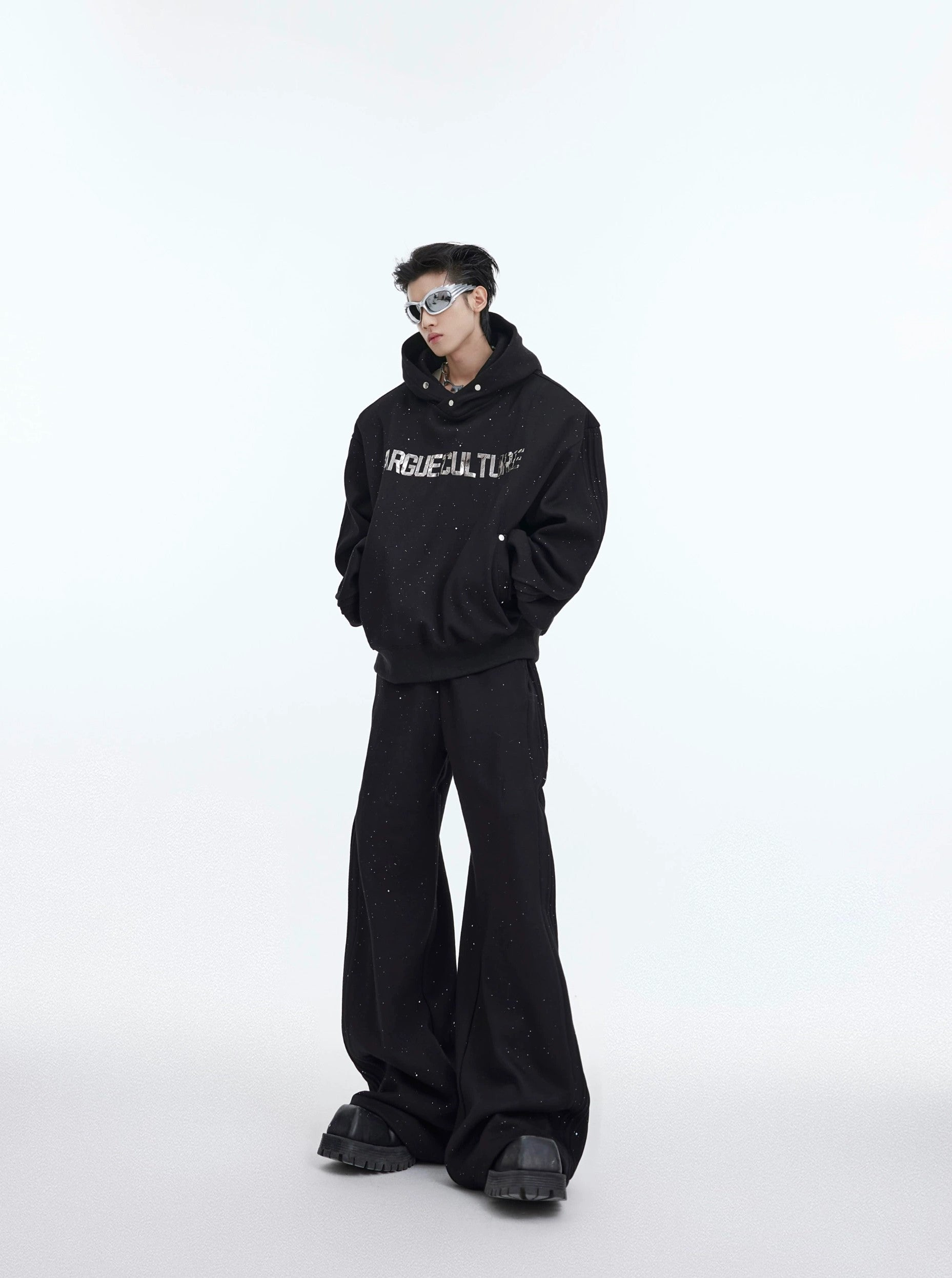 Oversize Hoodie & Wide-leg Sweatpants Setup