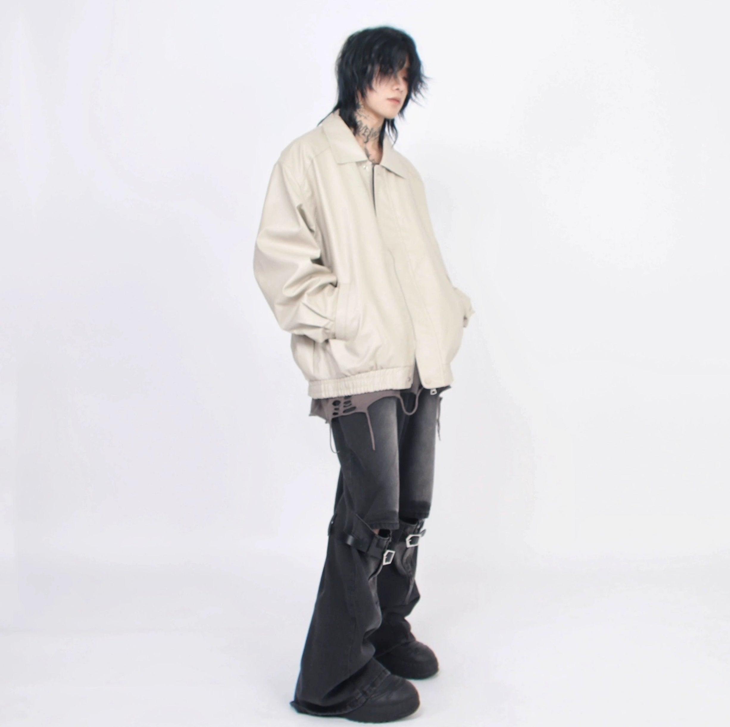Oversize PU Leather Jacket