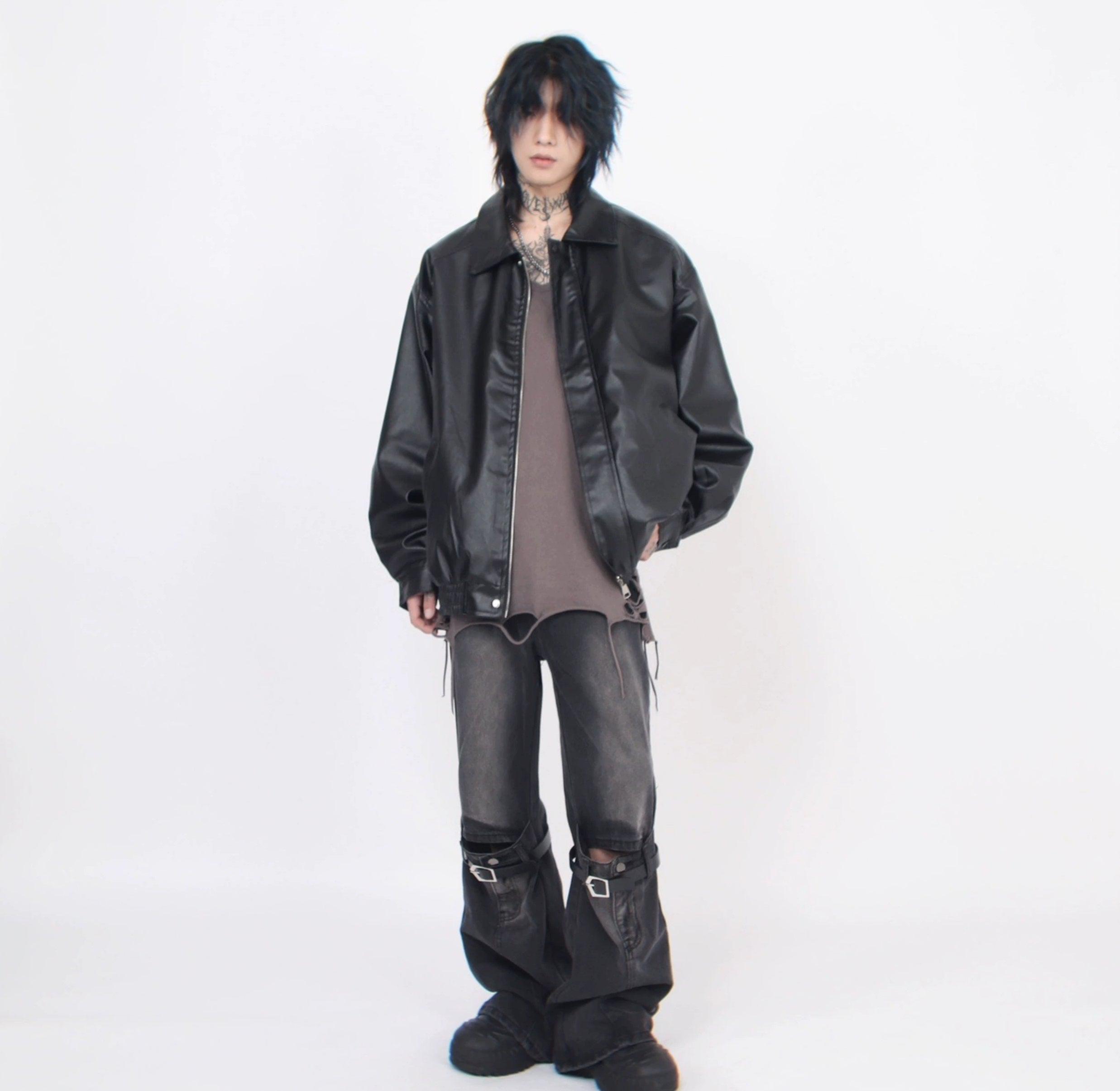 Oversize PU Leather Jacket