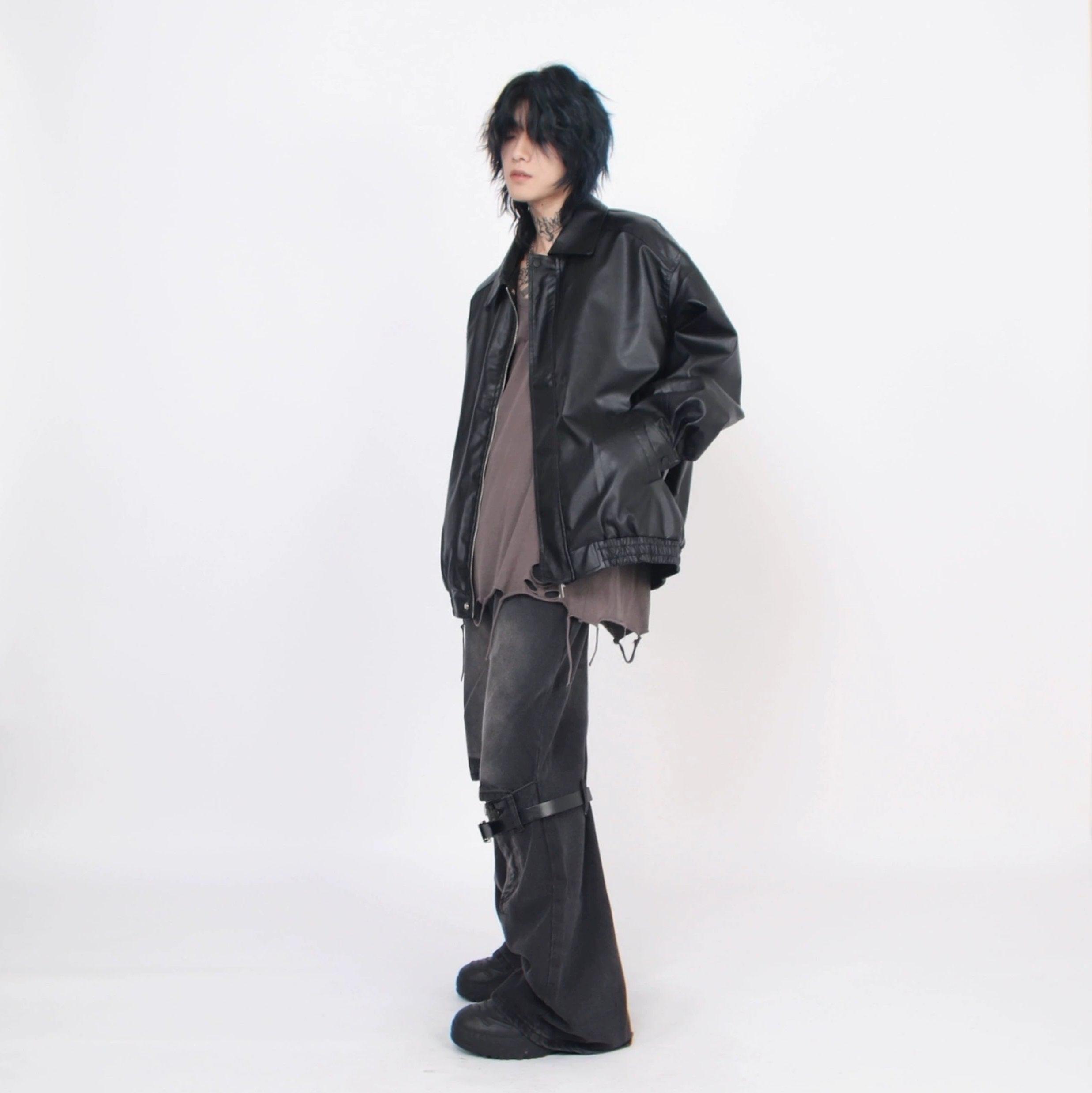 Oversize PU Leather Jacket