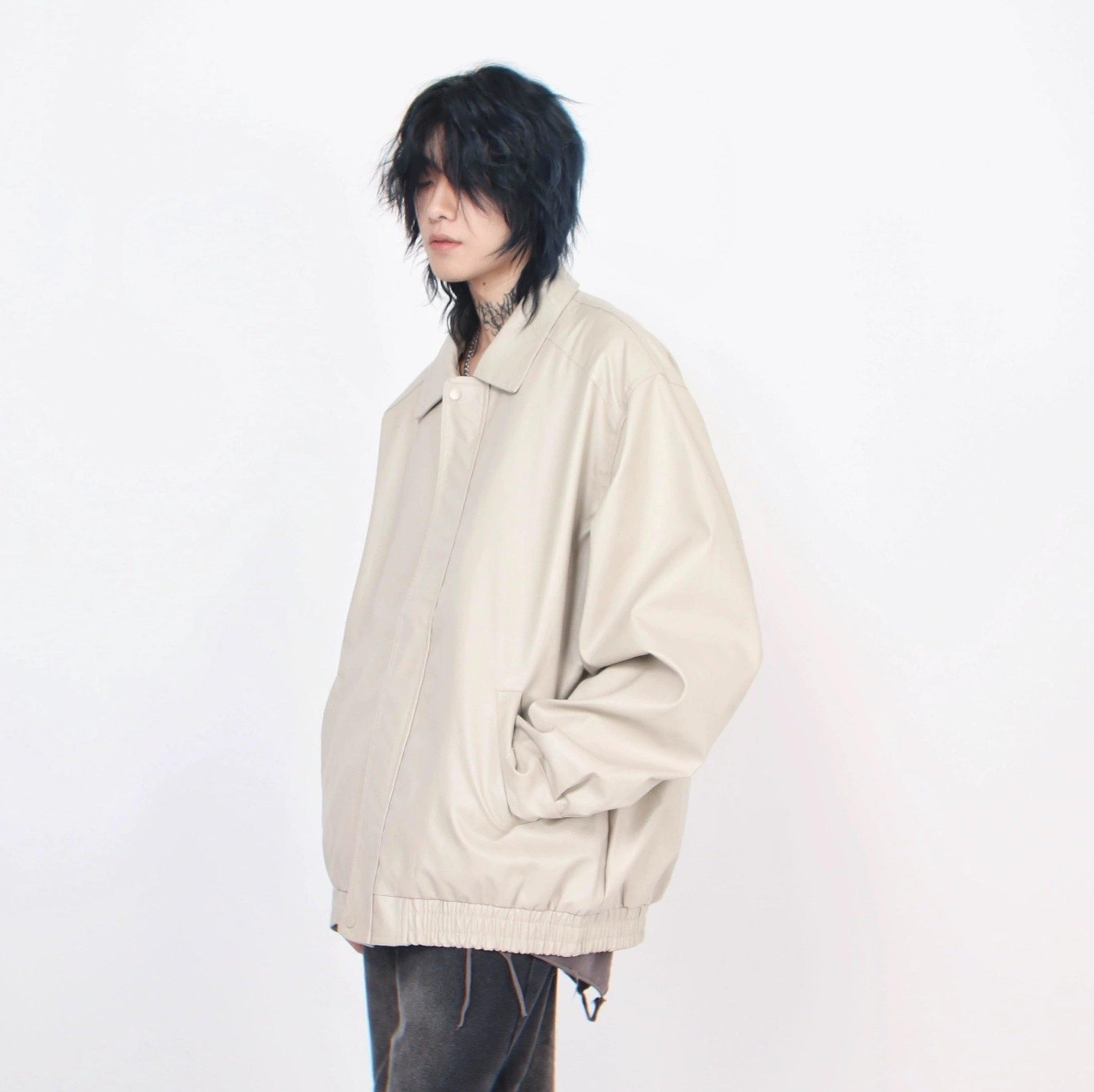 Oversize PU Leather Jacket