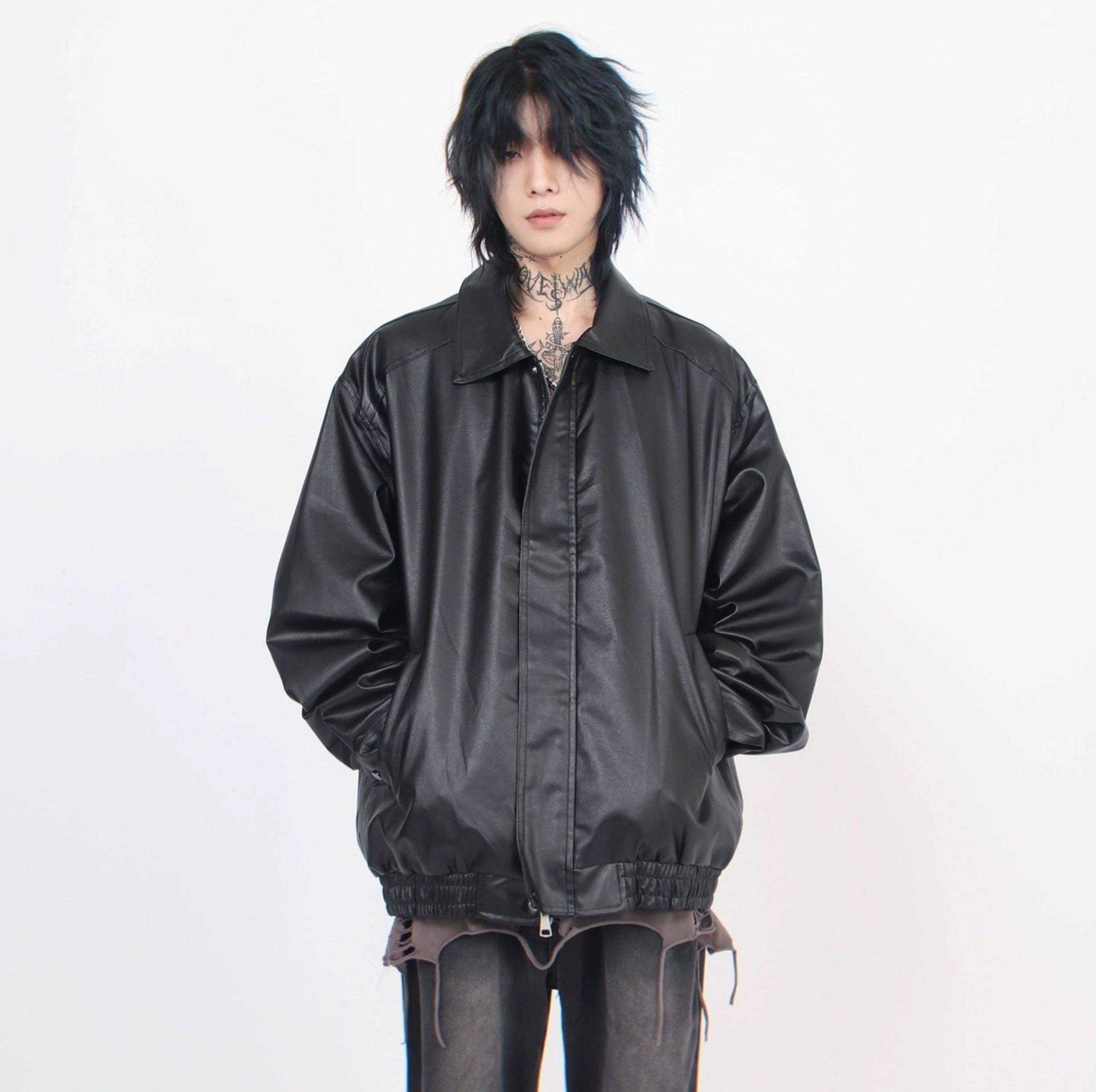 Oversize PU Leather Jacket