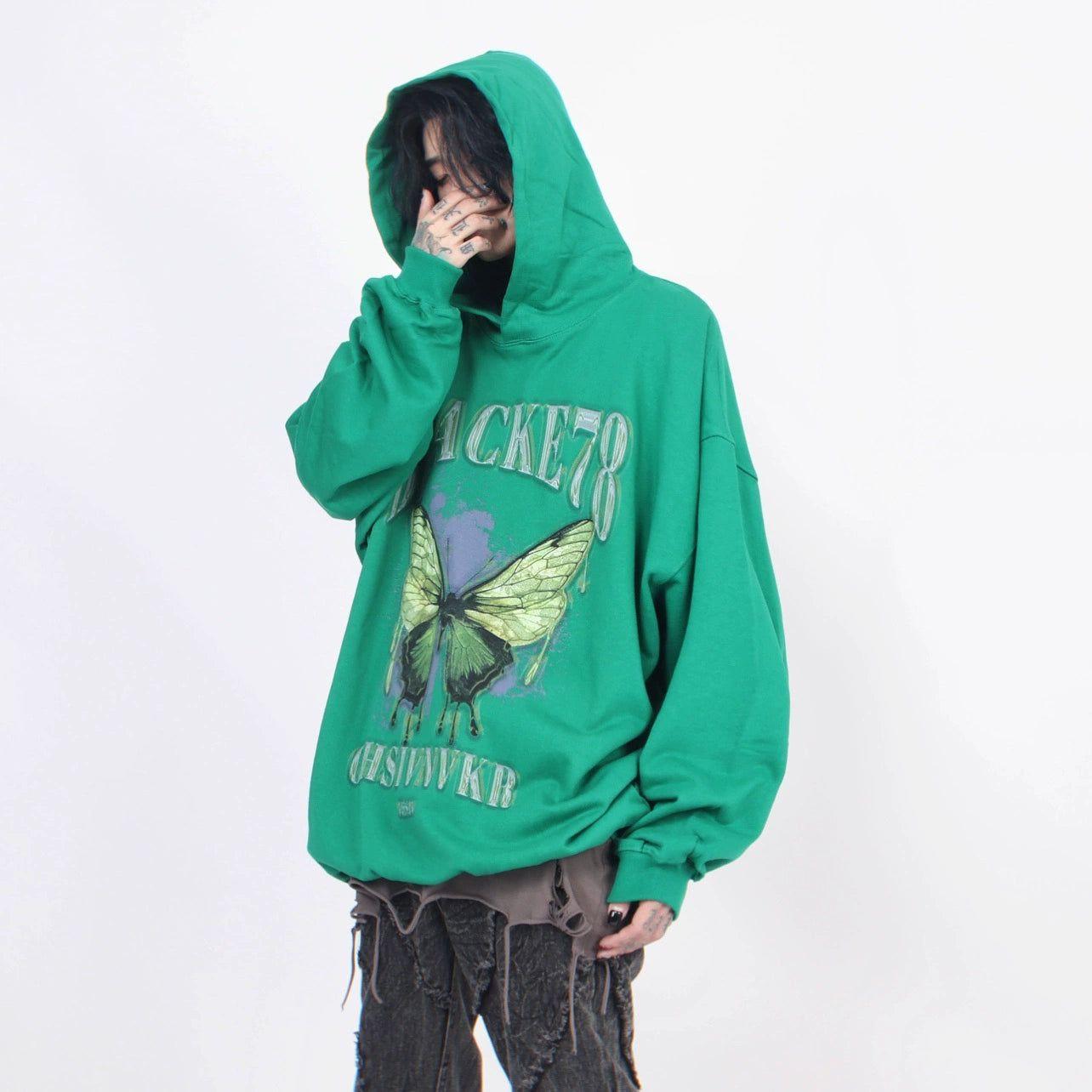 Oversize Print Hoodie