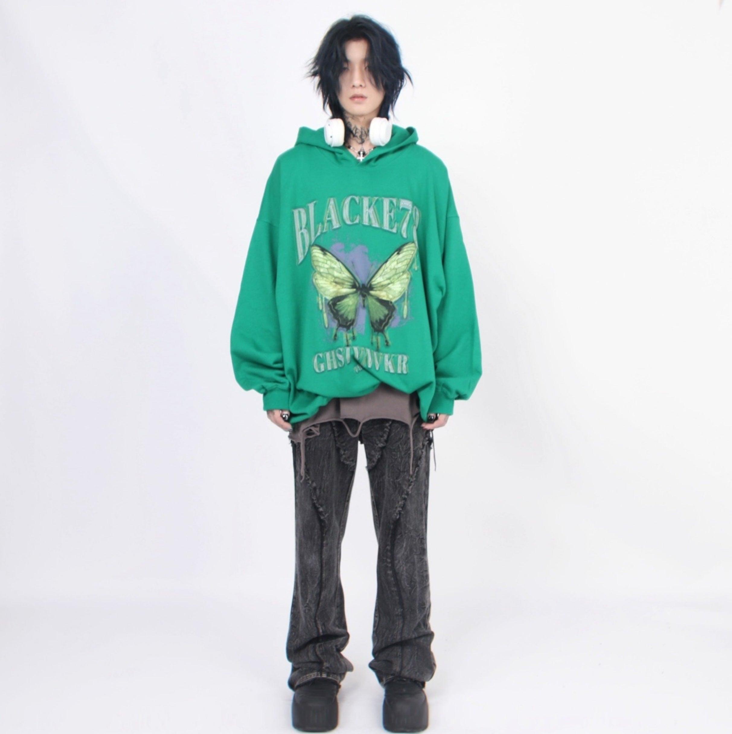 Oversize Print Hoodie