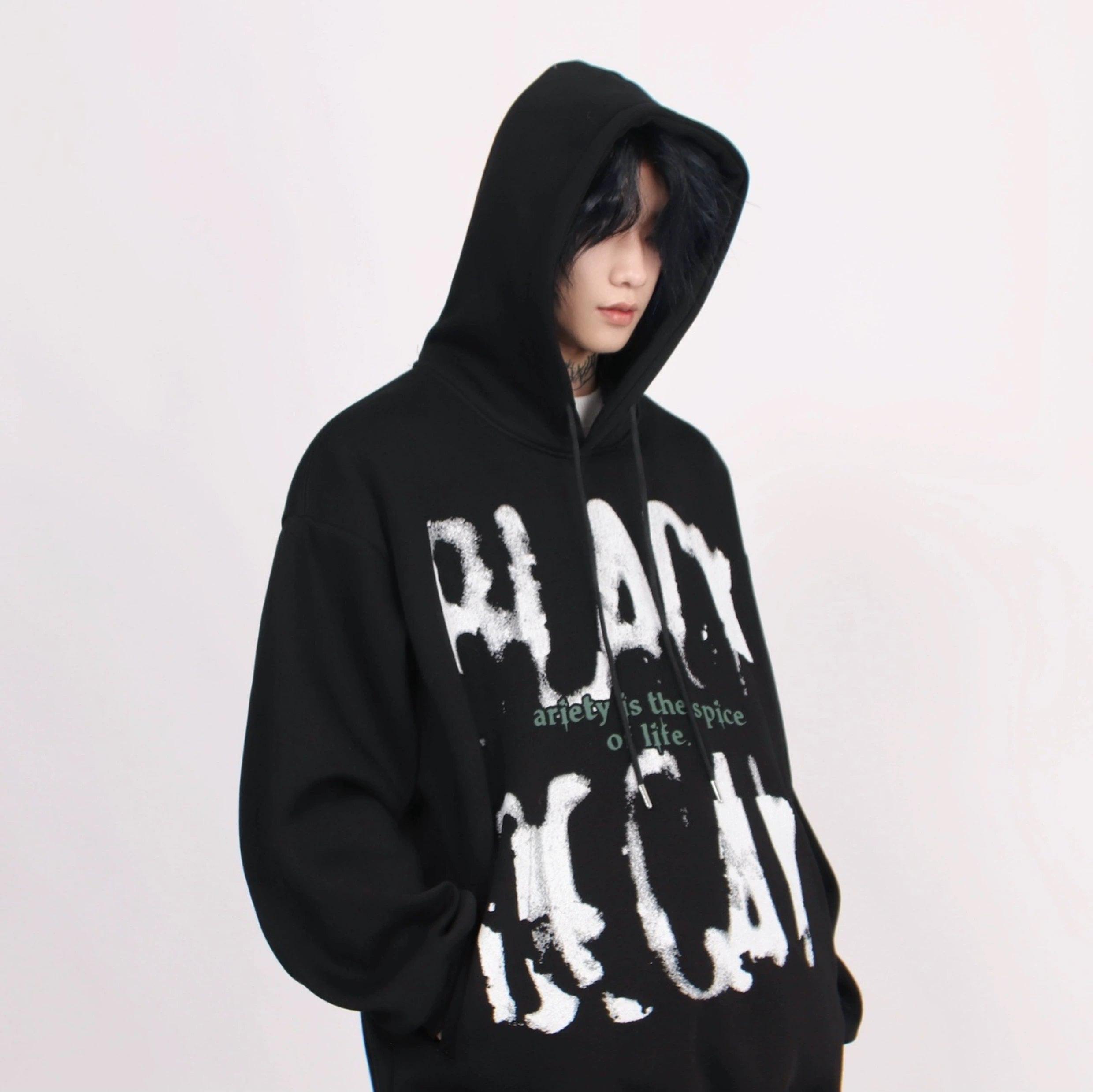Oversize Print Hoodie