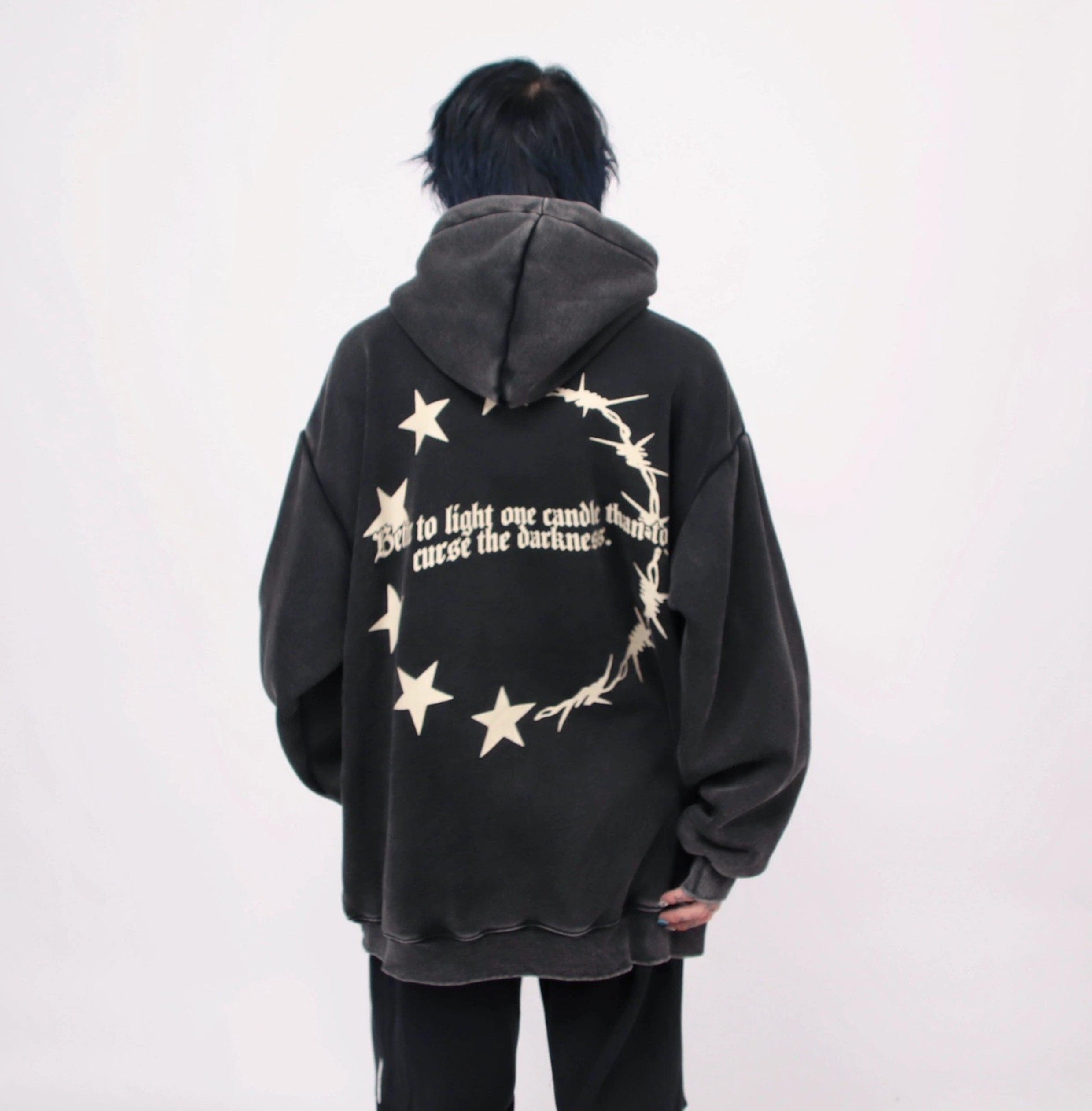 Oversize Print Hoodie