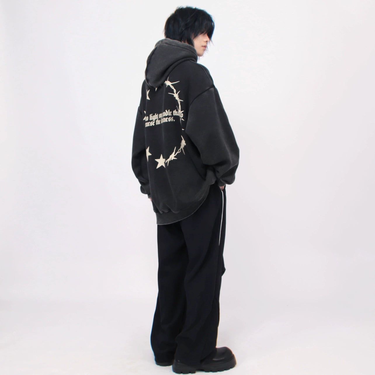 Oversize Print Hoodie