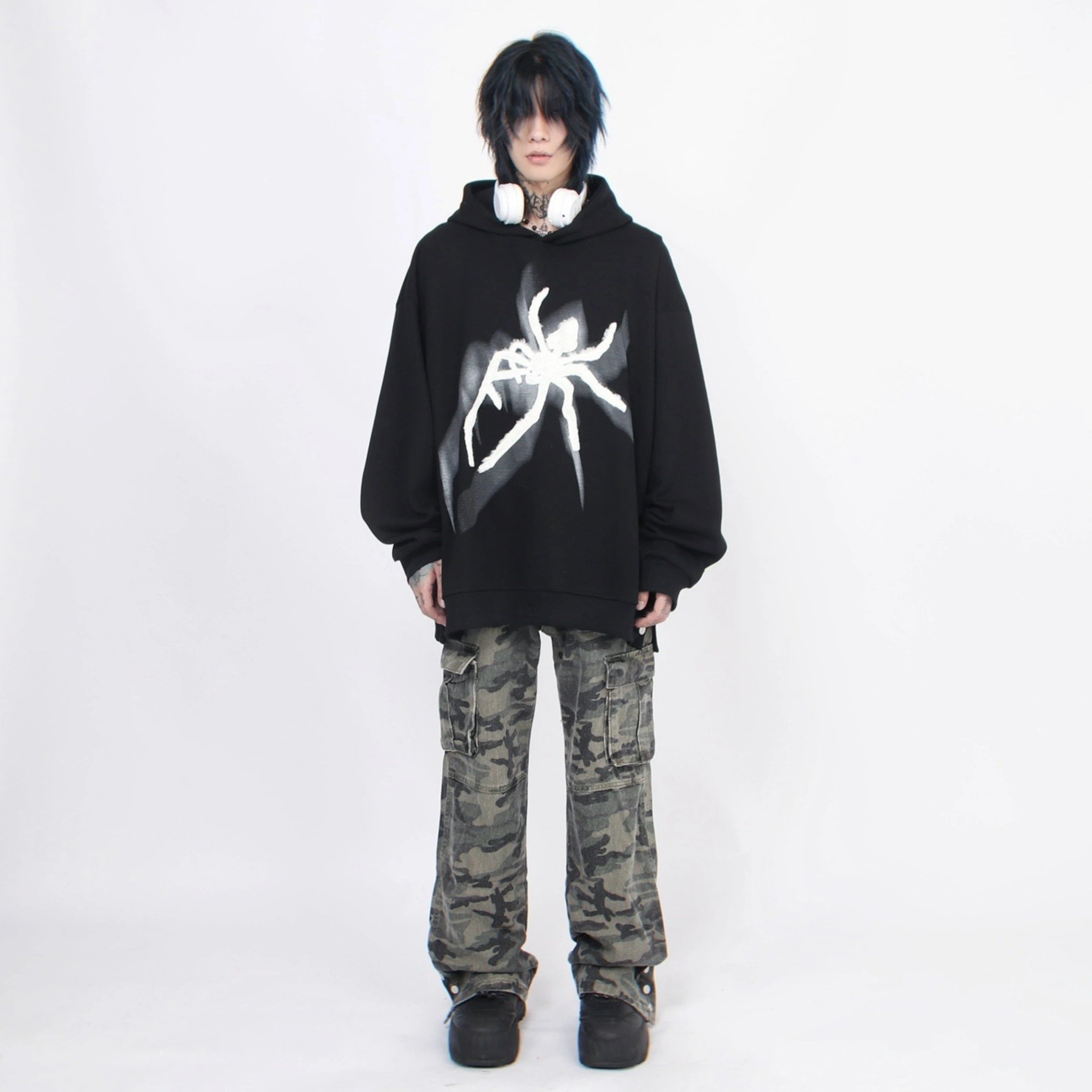 Oversize Print Hoodie