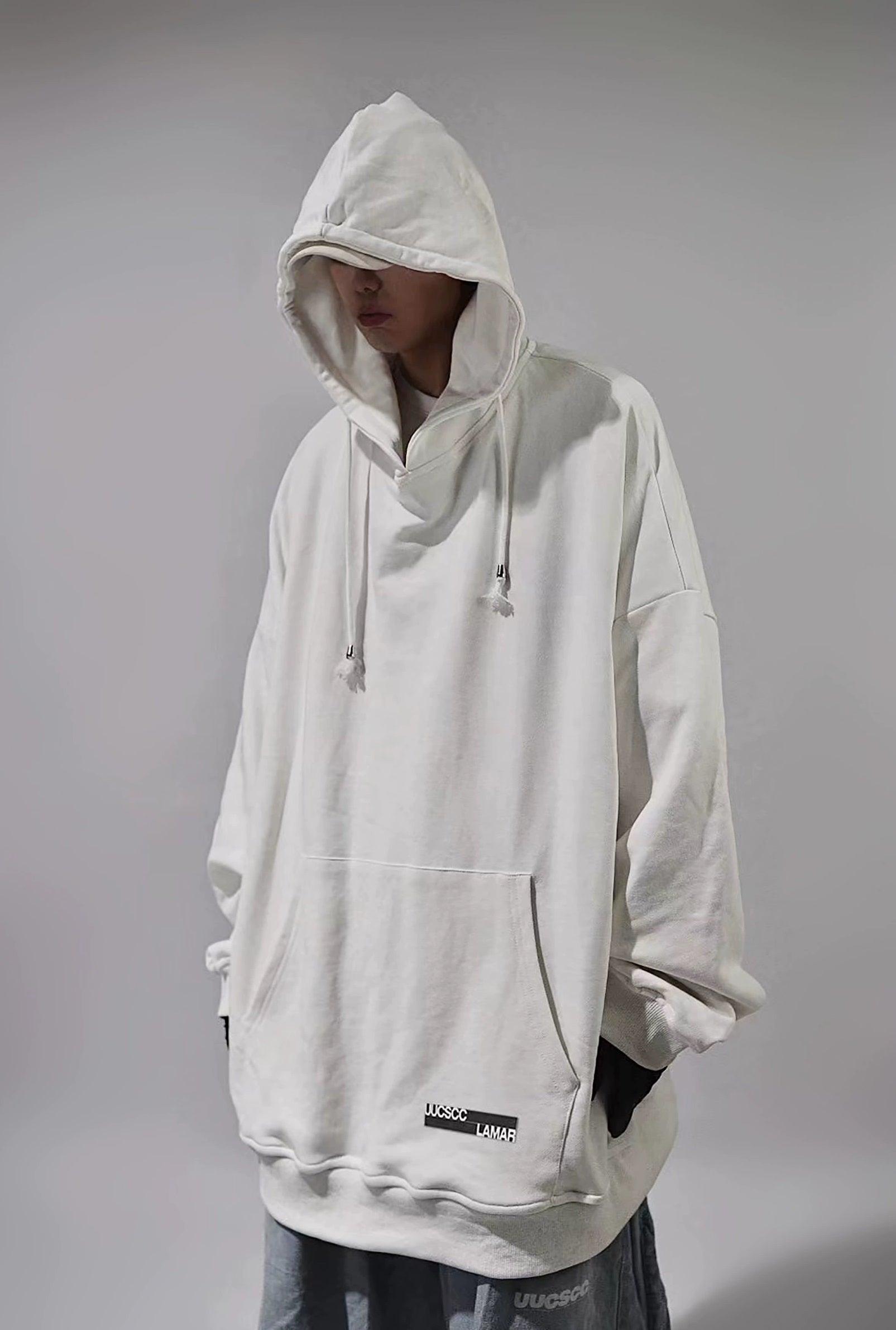 Oversize Print Patch Hoodie