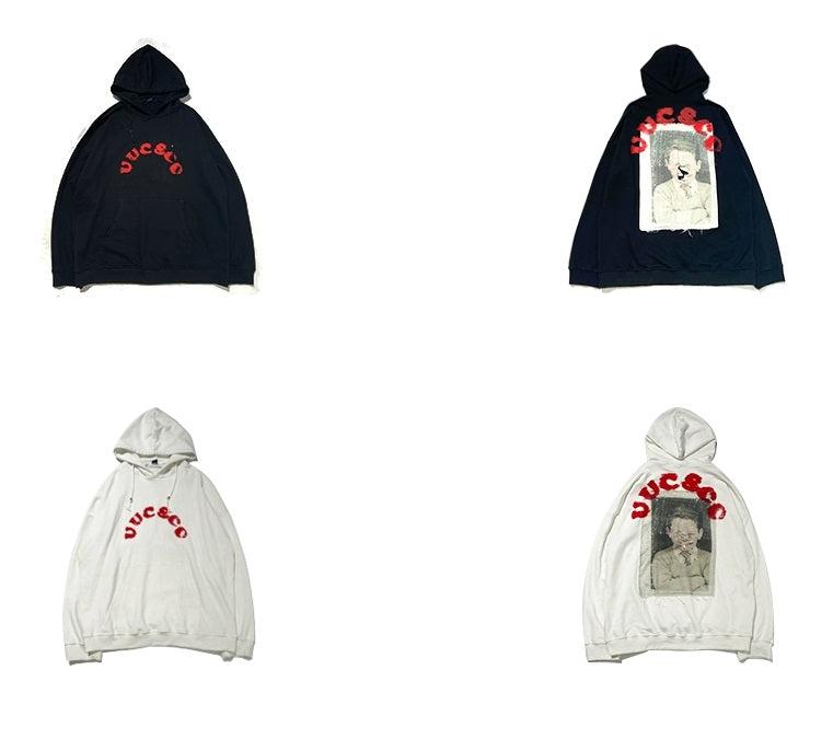 Oversize Print Patch Hoodie