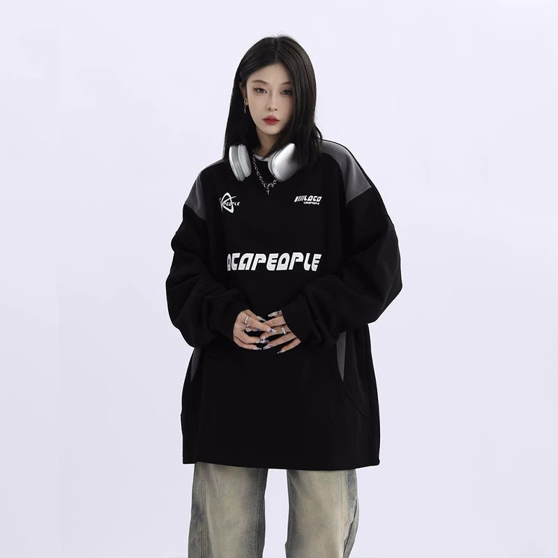 Oversized Round-Neck Sweatshirt