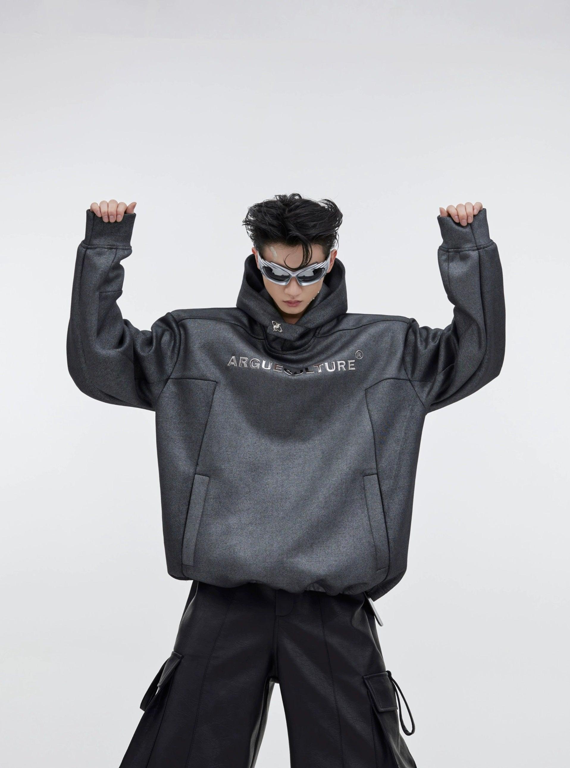 Oversize Shoulder-pad Hoodie