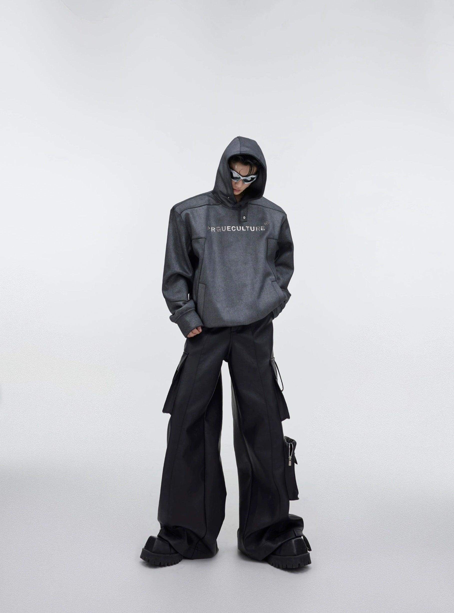 Oversize Shoulder-pad Hoodie