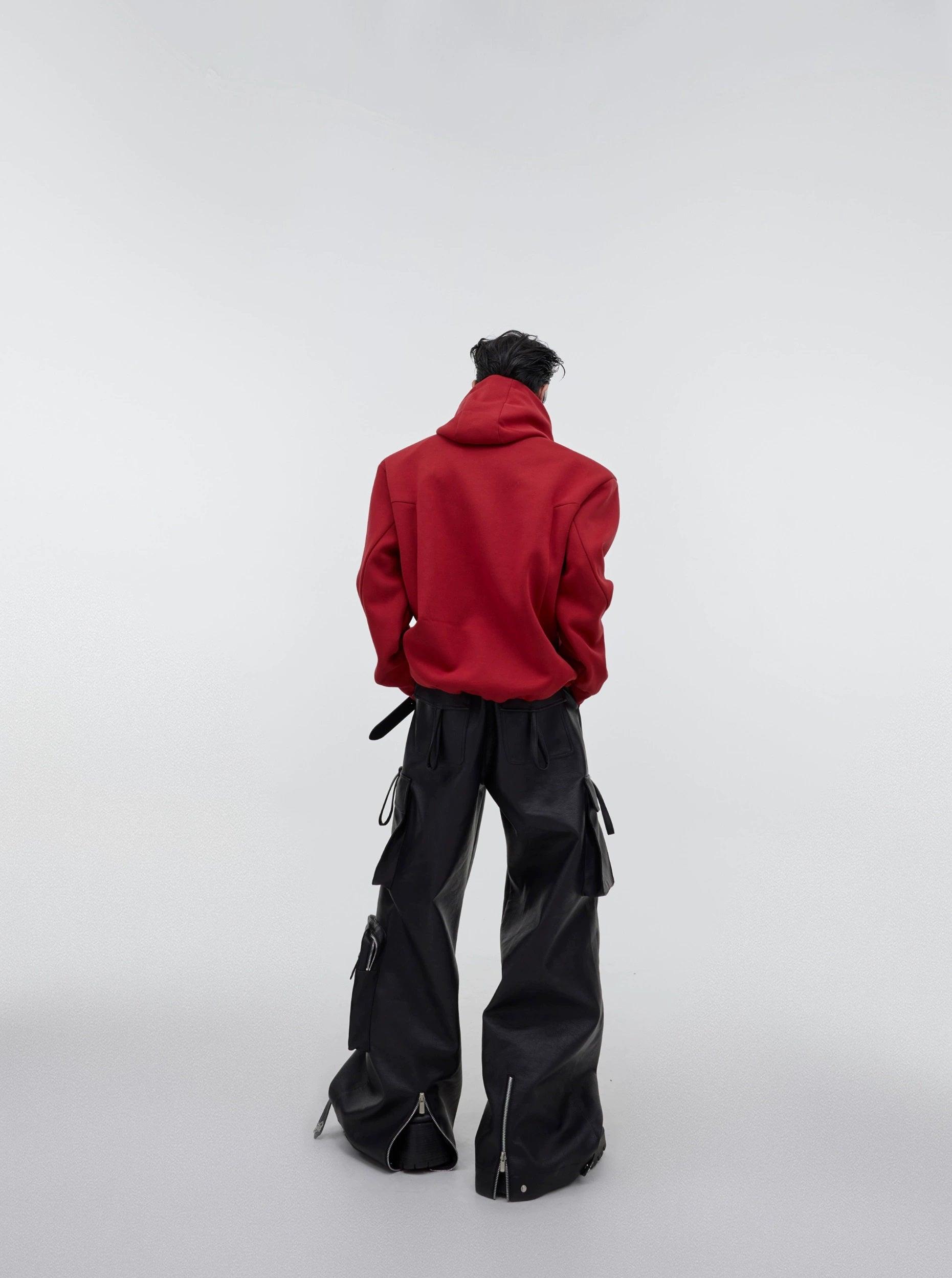 Oversize Shoulder-pad Hoodie