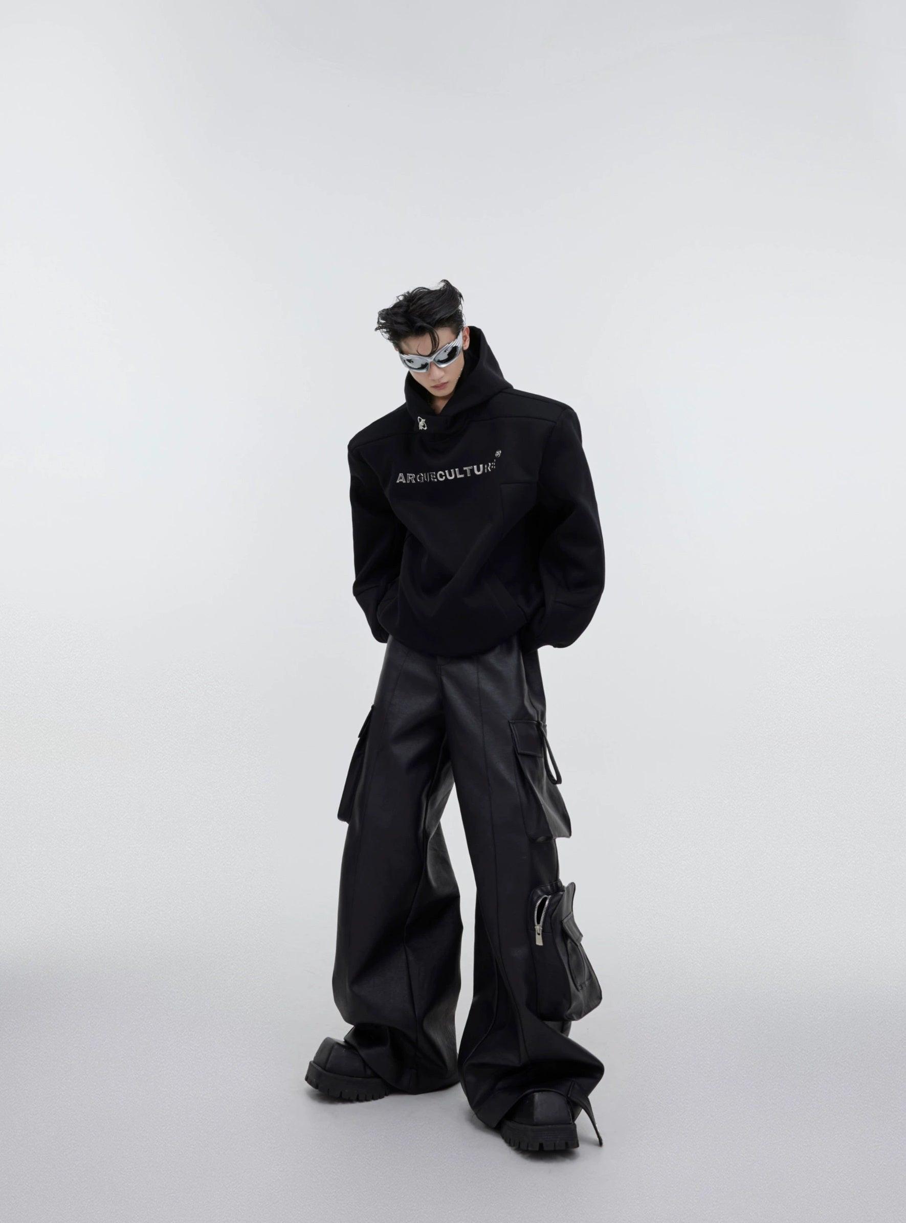 Oversize Shoulder-pad Hoodie