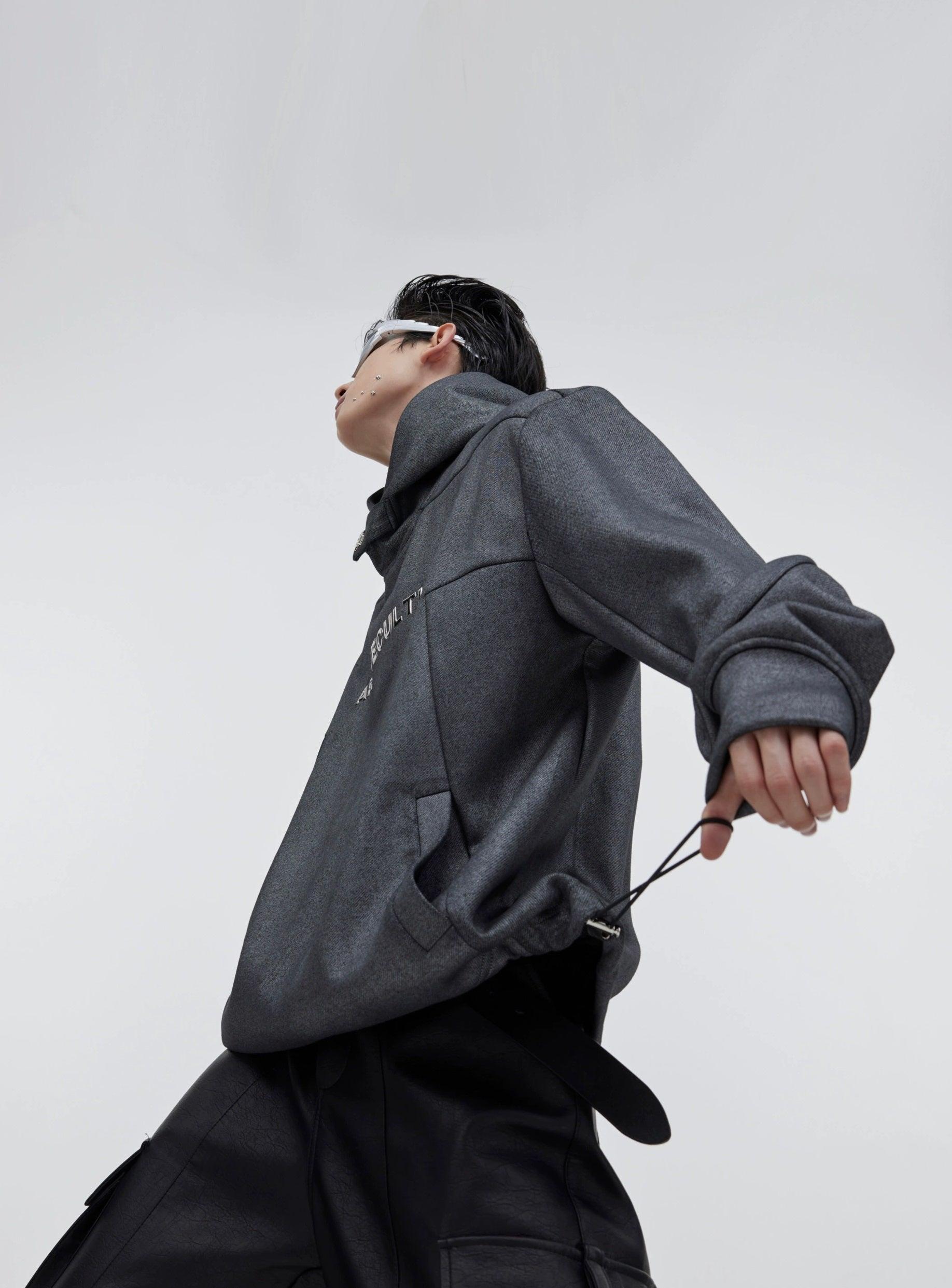 Oversize Shoulder-pad Hoodie