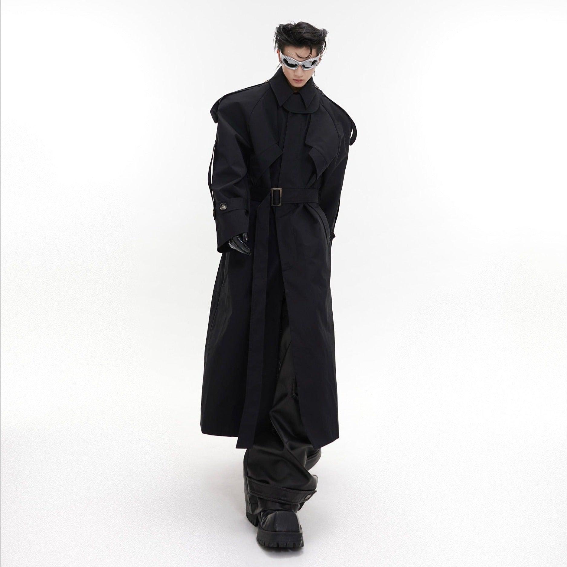 Oversize Shoulder-pad Trench Coat