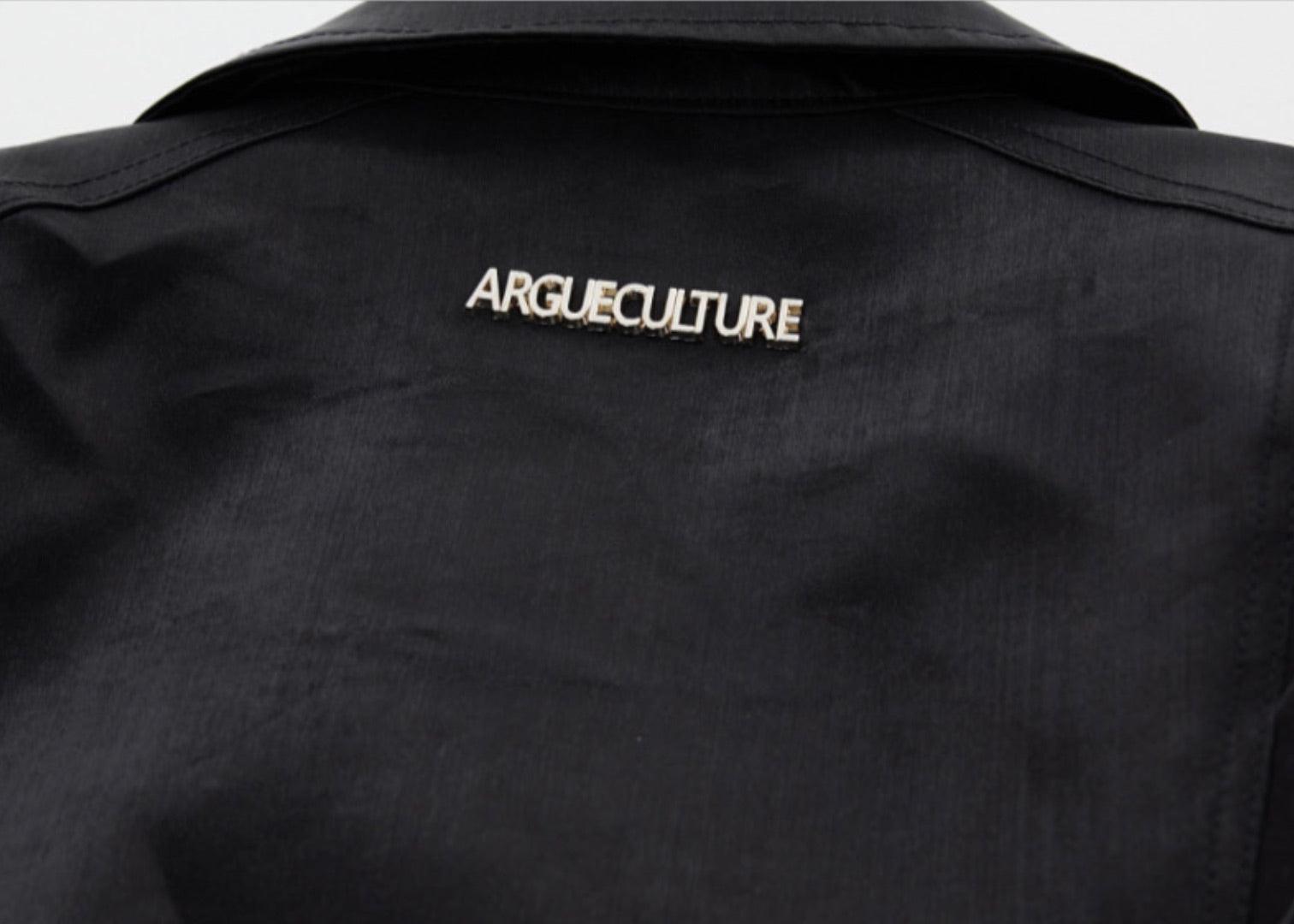 Oversize Shoulder-pads PU Leather Jacket