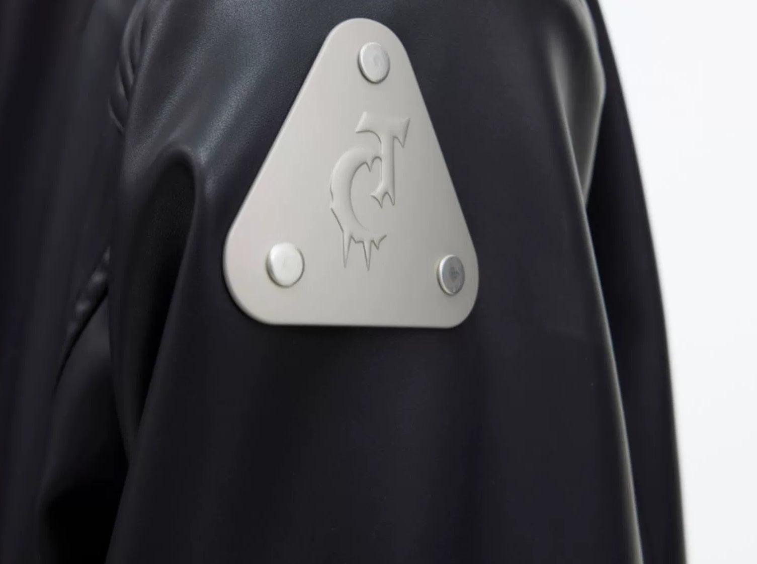 Oversize Standing-collar PU Leather Jacket