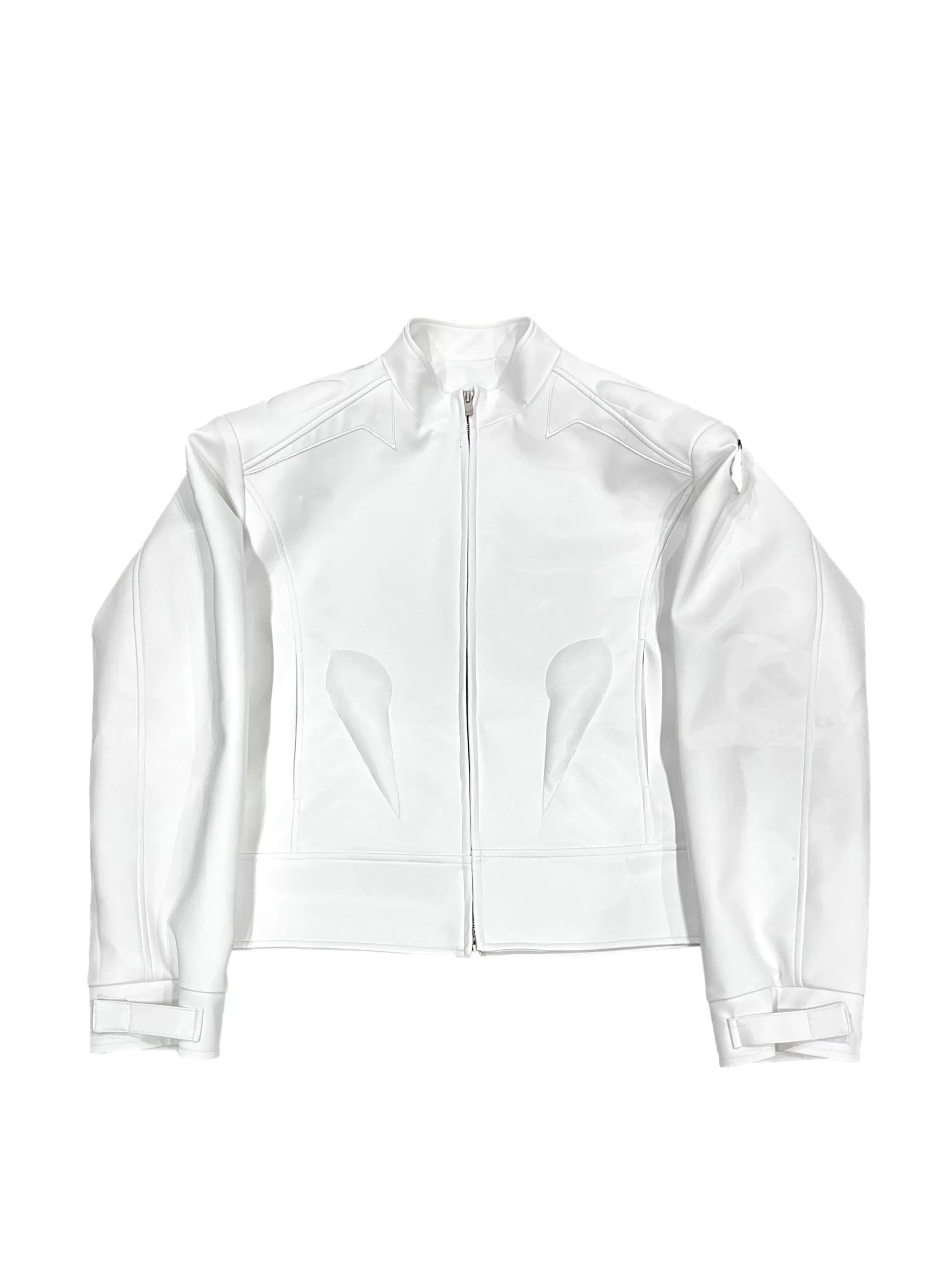 Oversize Standing-collar PU Leather Jacket