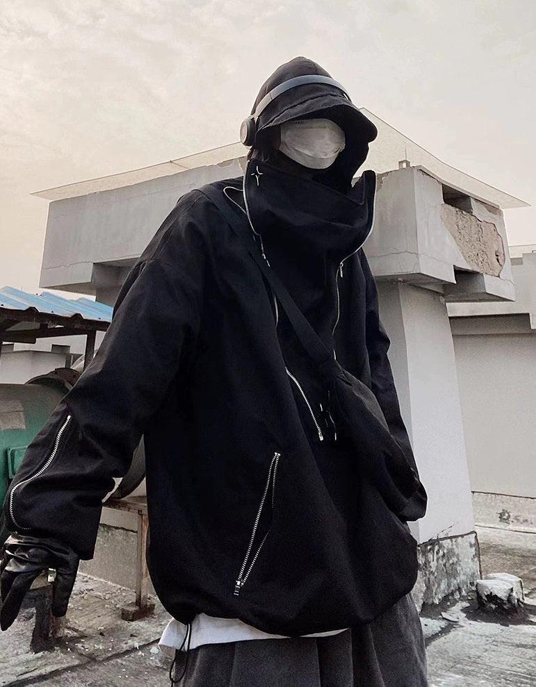 Oversize Zipper Hooded Jacket