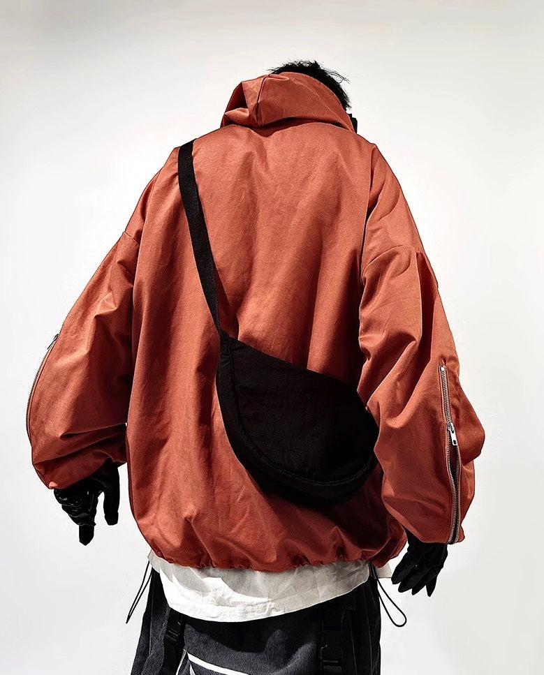 Oversize Zipper Hooded Jacket