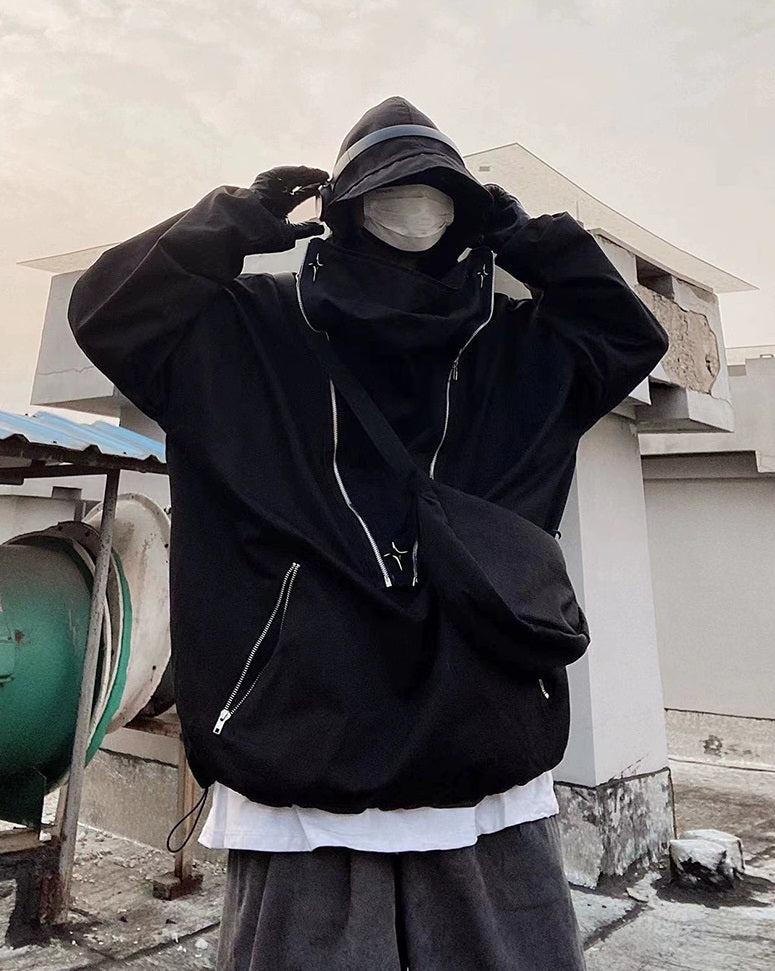 Oversize Zipper Hooded Jacket