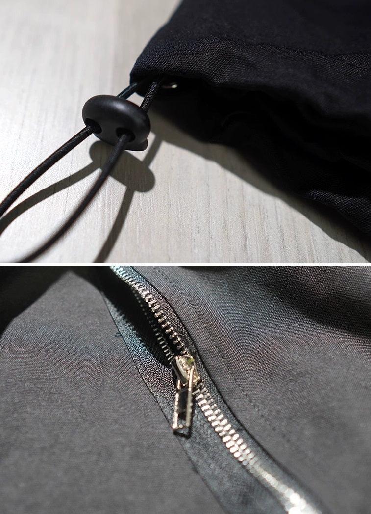 Oversize Zipper Hooded Jacket
