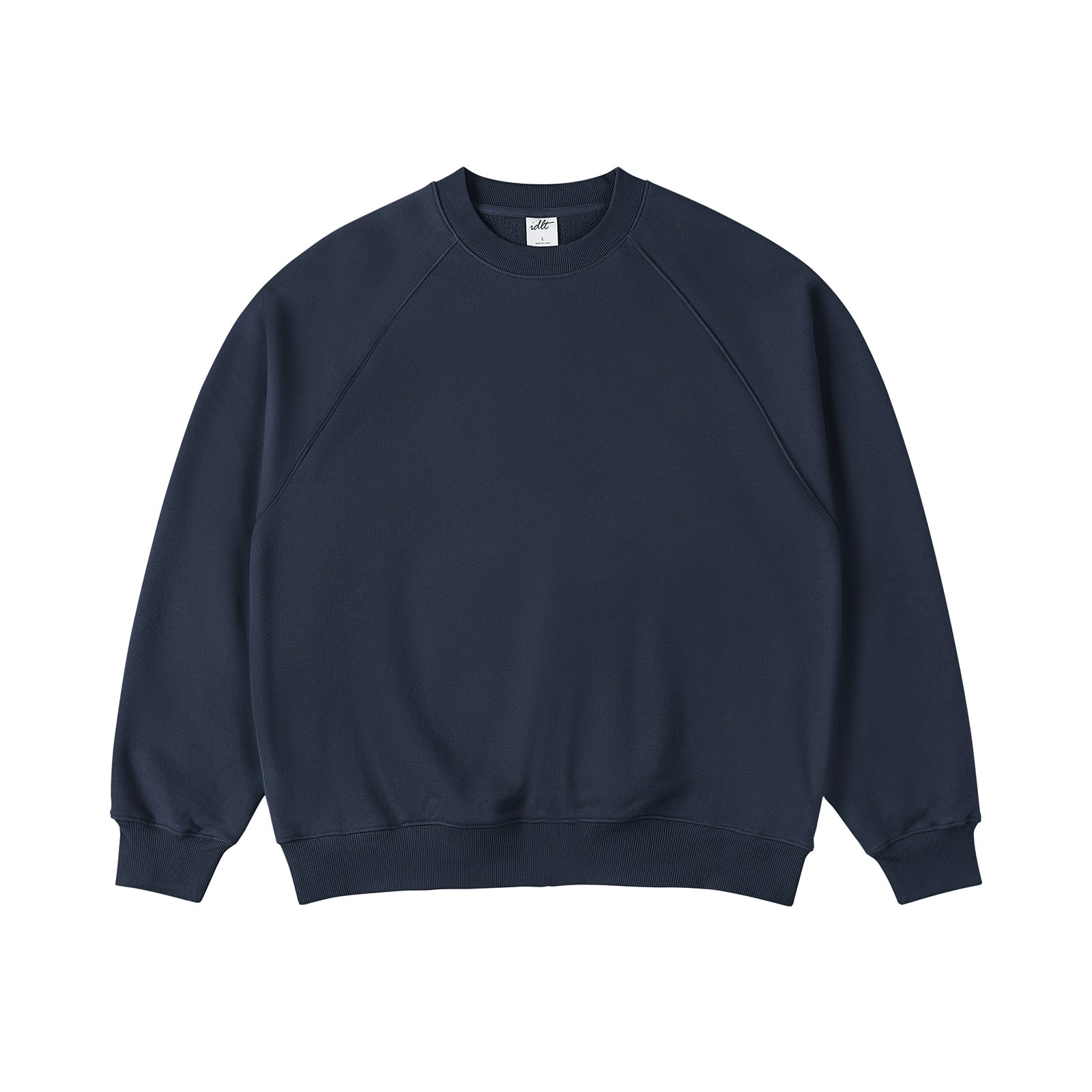 Sudadera con cuello redondo y mangas raglán