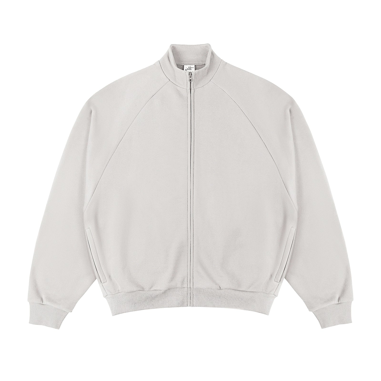 Raglan Sleeve Zipper Sweatshirt