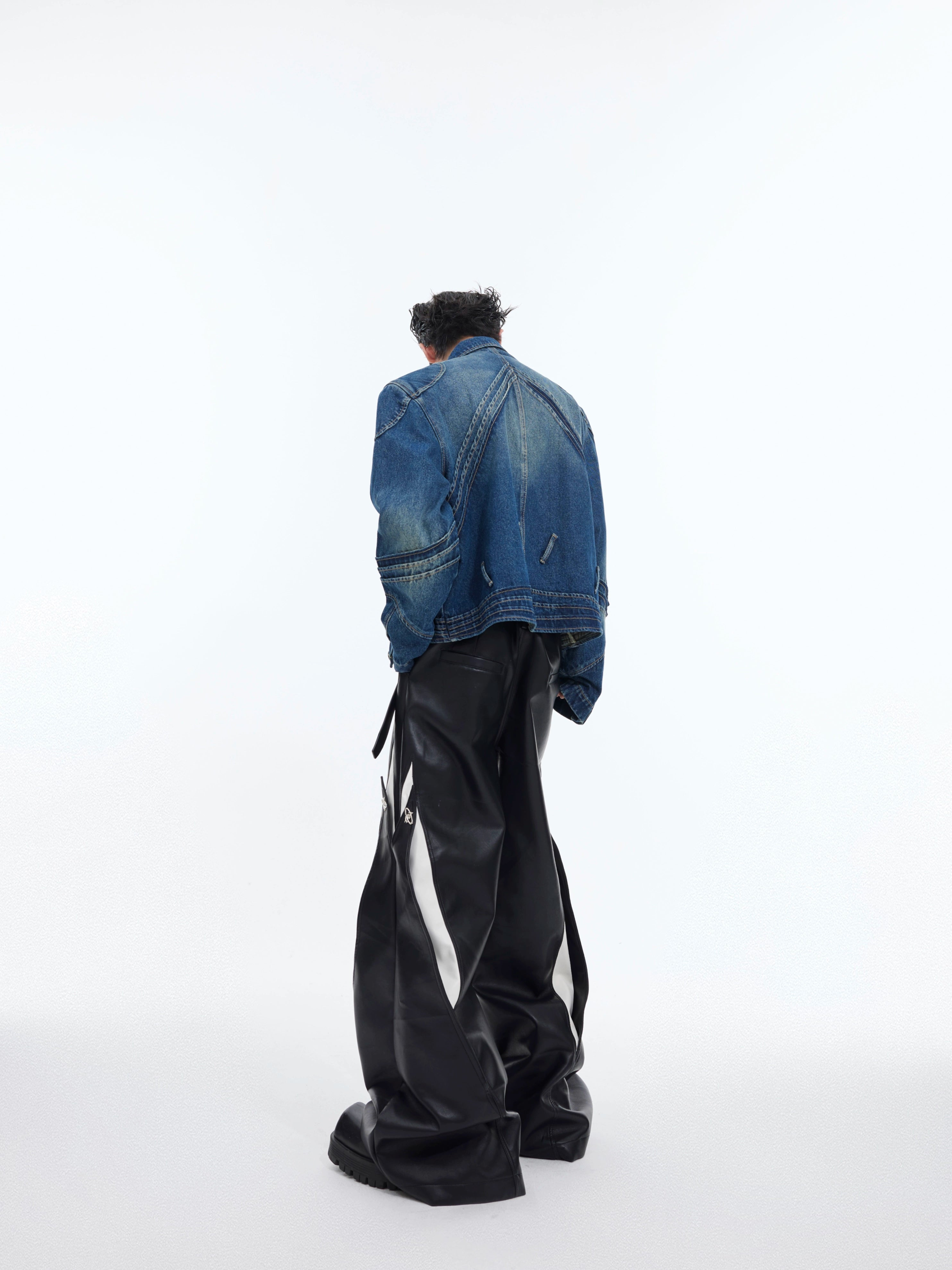 Retro Style Zipper Denim Jacket