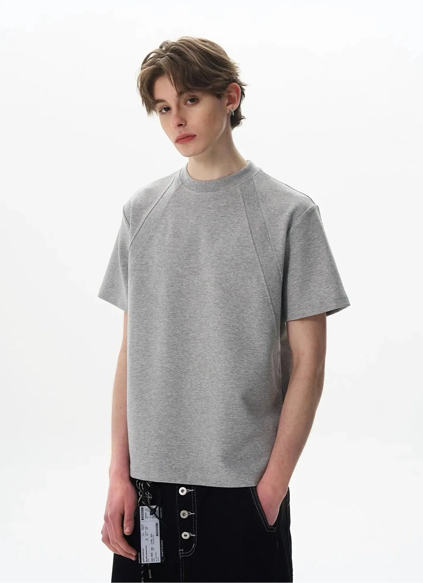 Space Cotton Stitched Box Fit T-Shirt