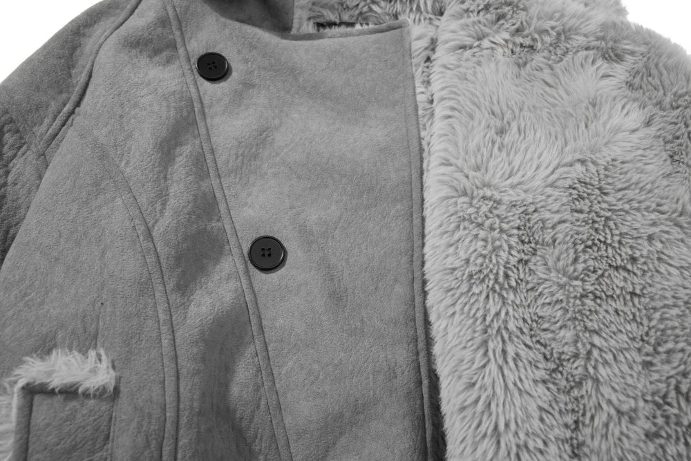 Comfortable High Street Fur Collar Jacket