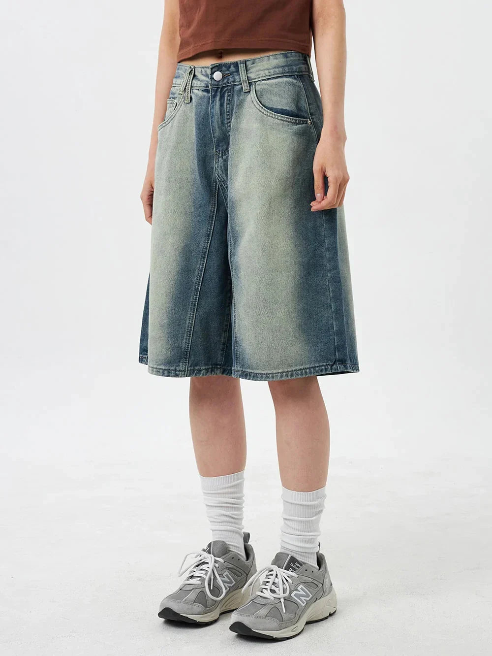 Y2k Women's Distressed Washed Jorts