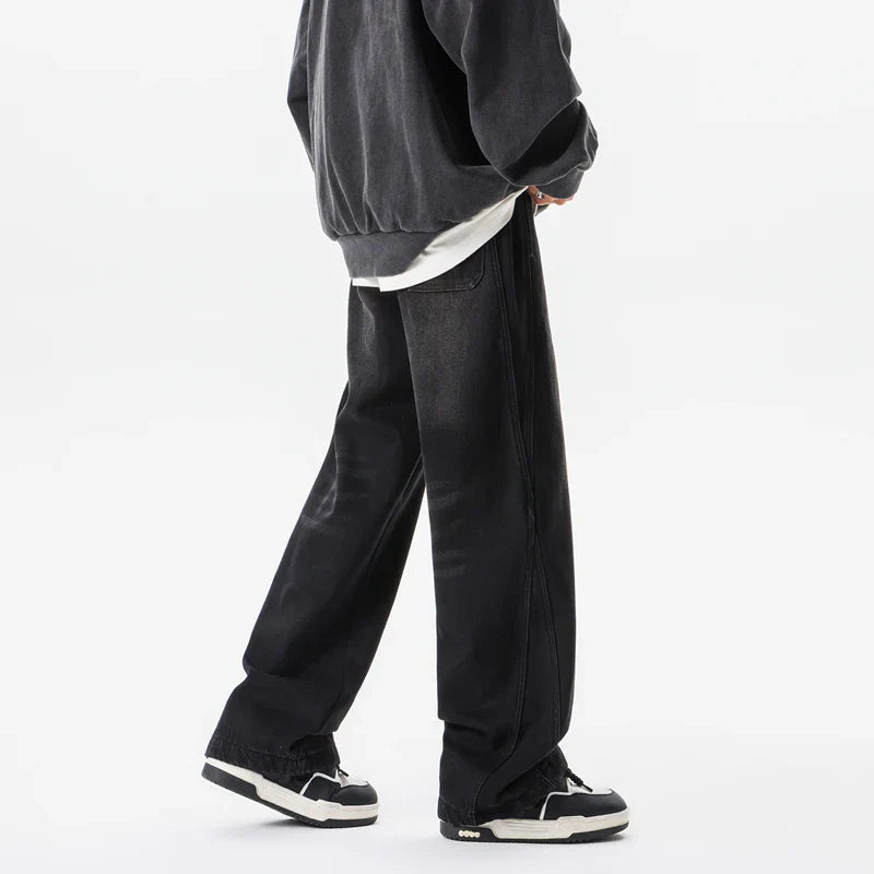Retro Casual Loose Wide Leg Jeans