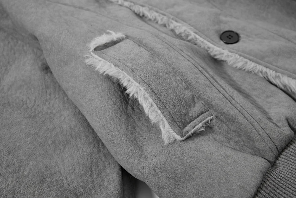 Comfortable High Street Fur Collar Jacket